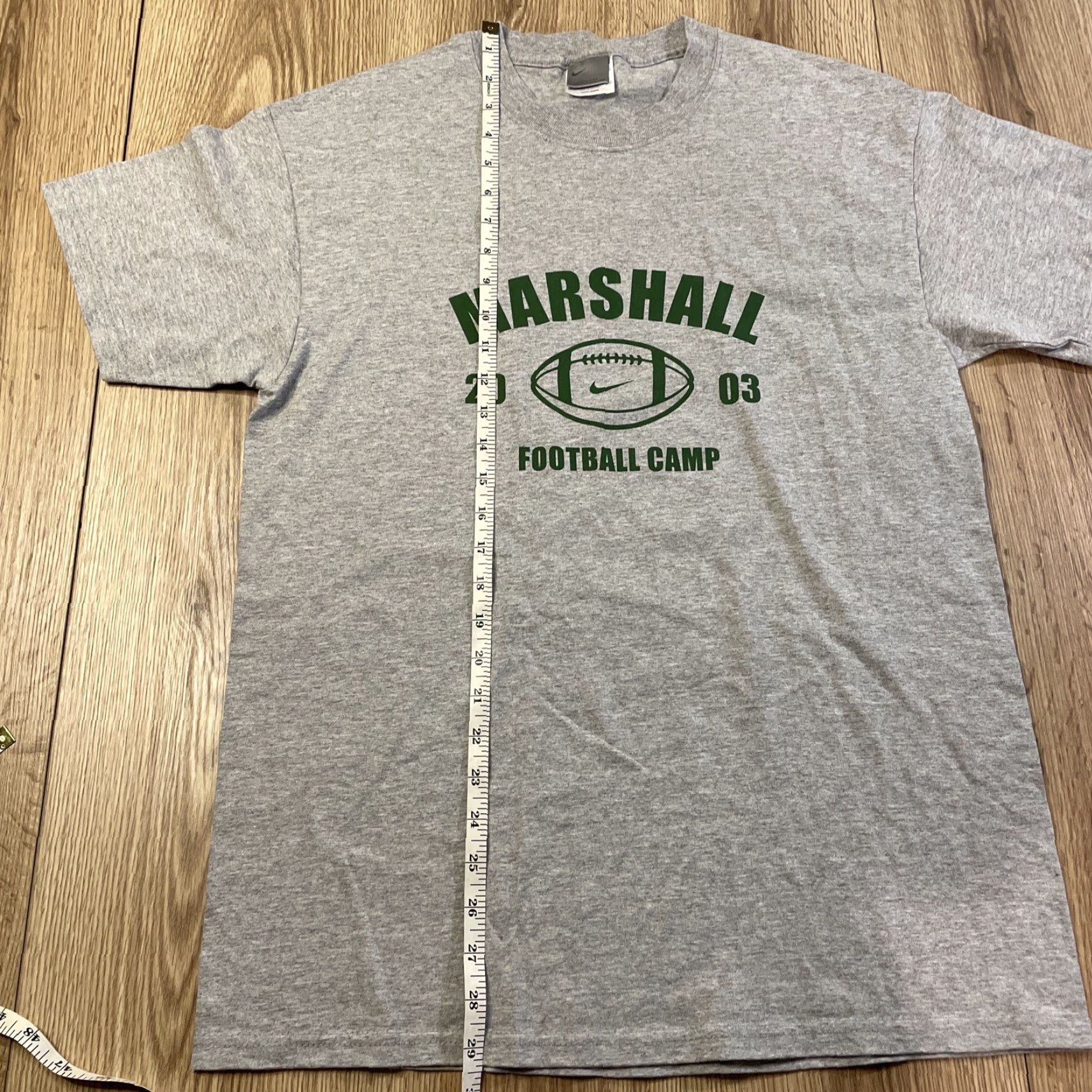 Nike VINTAGE 2003 Nike Marshall Football T-Shirt Adult Medium Gray Mens Size US M / EU 48-50 / 2 - 3 Thumbnail