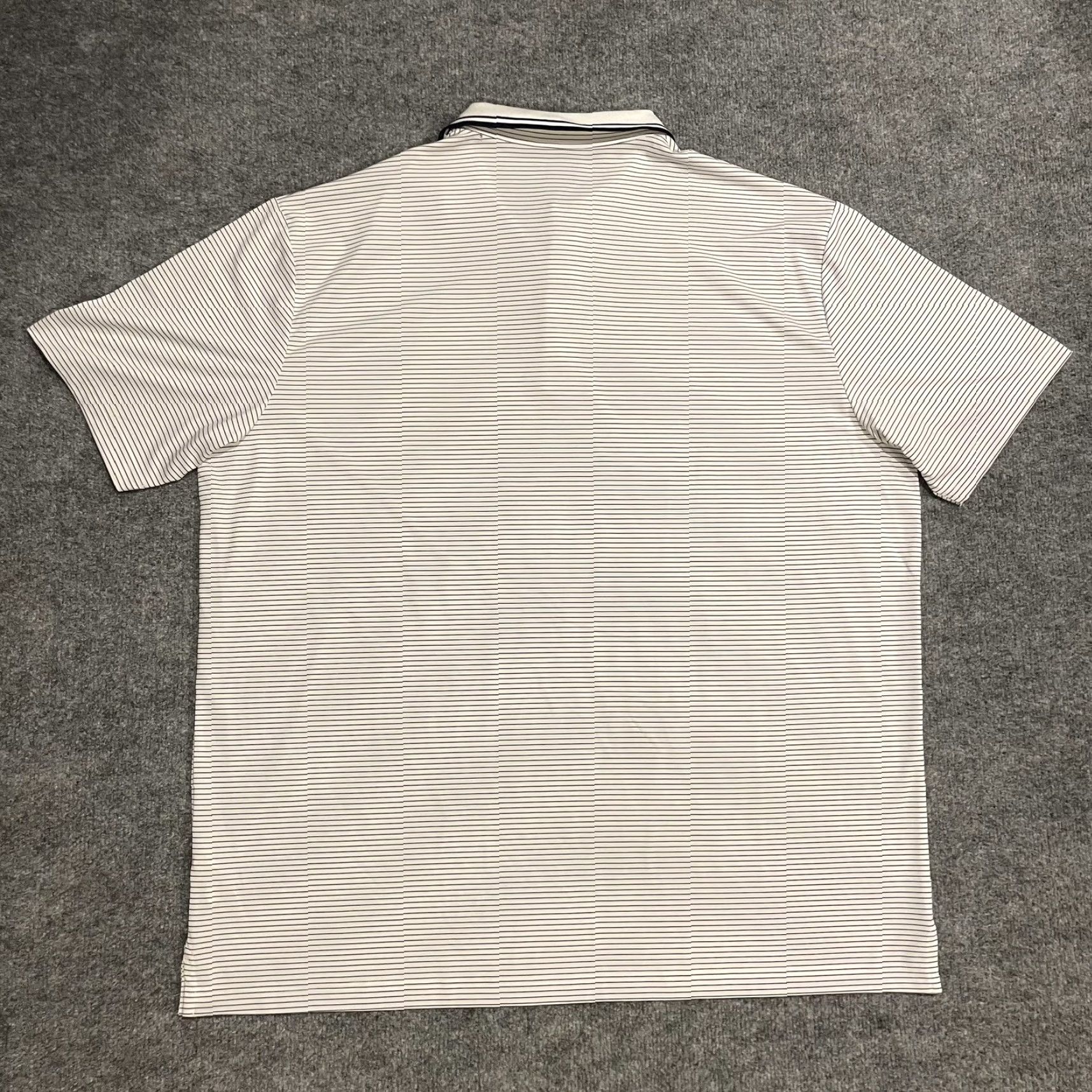 Callaway NWT Callaway Polo Shirt Mens 2XL White Navy Stripe Opti-Dri Opti-Shield Golf Short Sleeve Collared Size US XXL / EU 58 / 5 - 2 Thumbnail