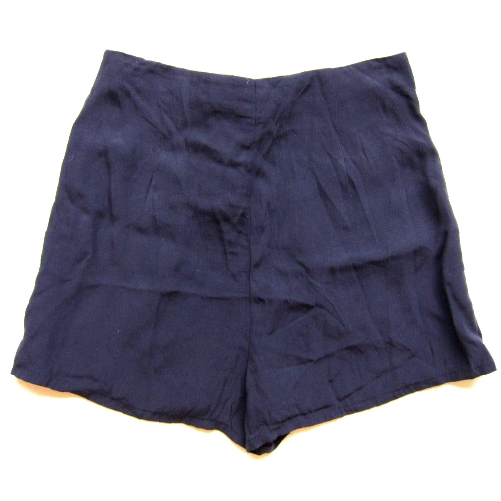 Vintage NWT Cupcakes And Cashmere Rayon Navy Blue High Rise Wrap Shorts Women Size 4 Size 27" / US 4 / IT 40 - 2 Thumbnail