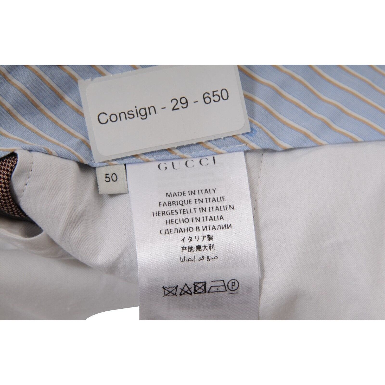 Gucci Bermuda Macro GG Logo Shorts Beige Green Size US 34 / EU 50 - 10 Thumbnail
