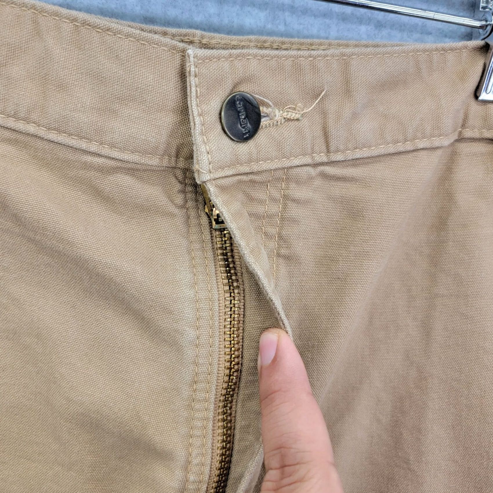 Carhartt Carhartt Shorts Mens 42 Dark Khaki Size B147 DKH Canvas Carpenter Work Size US 42 / EU 58 - 6 Thumbnail