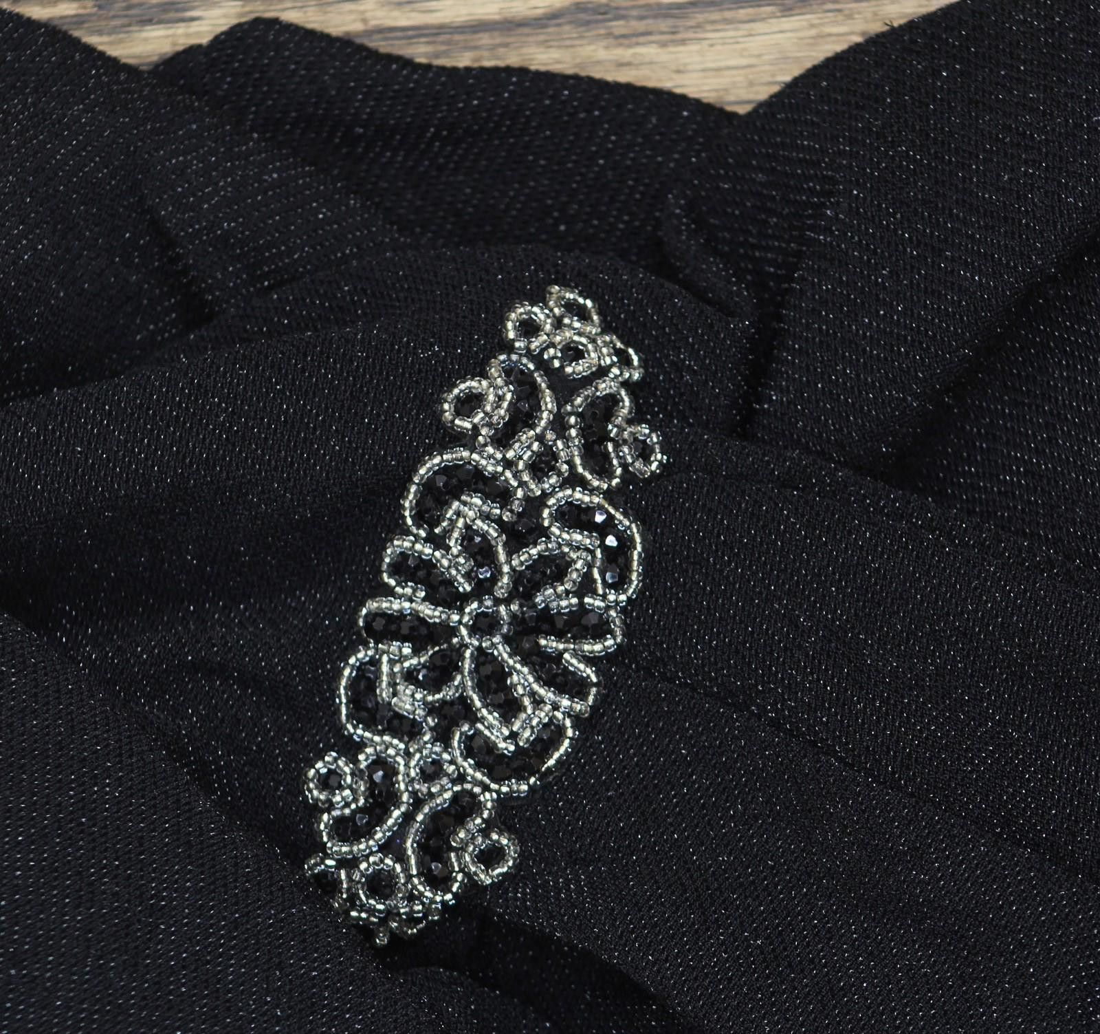 Other Alex Evenings Long Metallic 3/4 Sleeve Gown Dress Black 18 Size XXL / US 16-18 / IT 52-54 - 8 Thumbnail