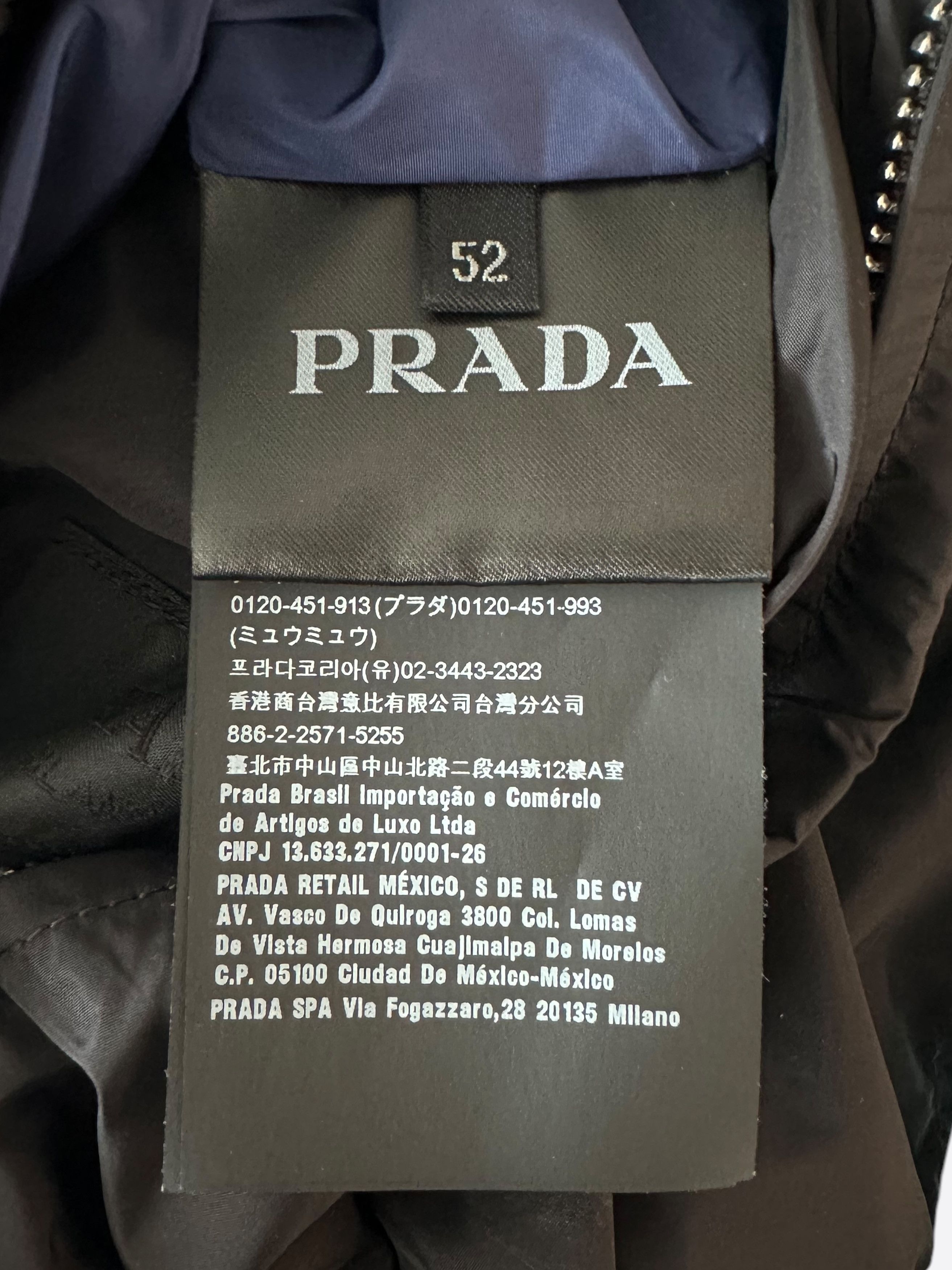 Prada Prada Black & Blue Reversible Nylon Windbreaker Size US XL / EU 56 / 4 - 5 Thumbnail