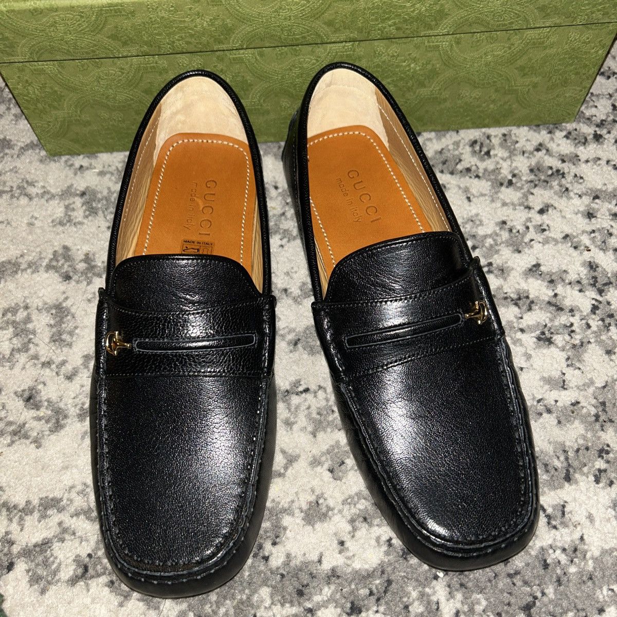 Gucci Gucci Men Gommino Driver Loafers with Half Horsebit Black Size US 7 / EU 40 - 4 Thumbnail