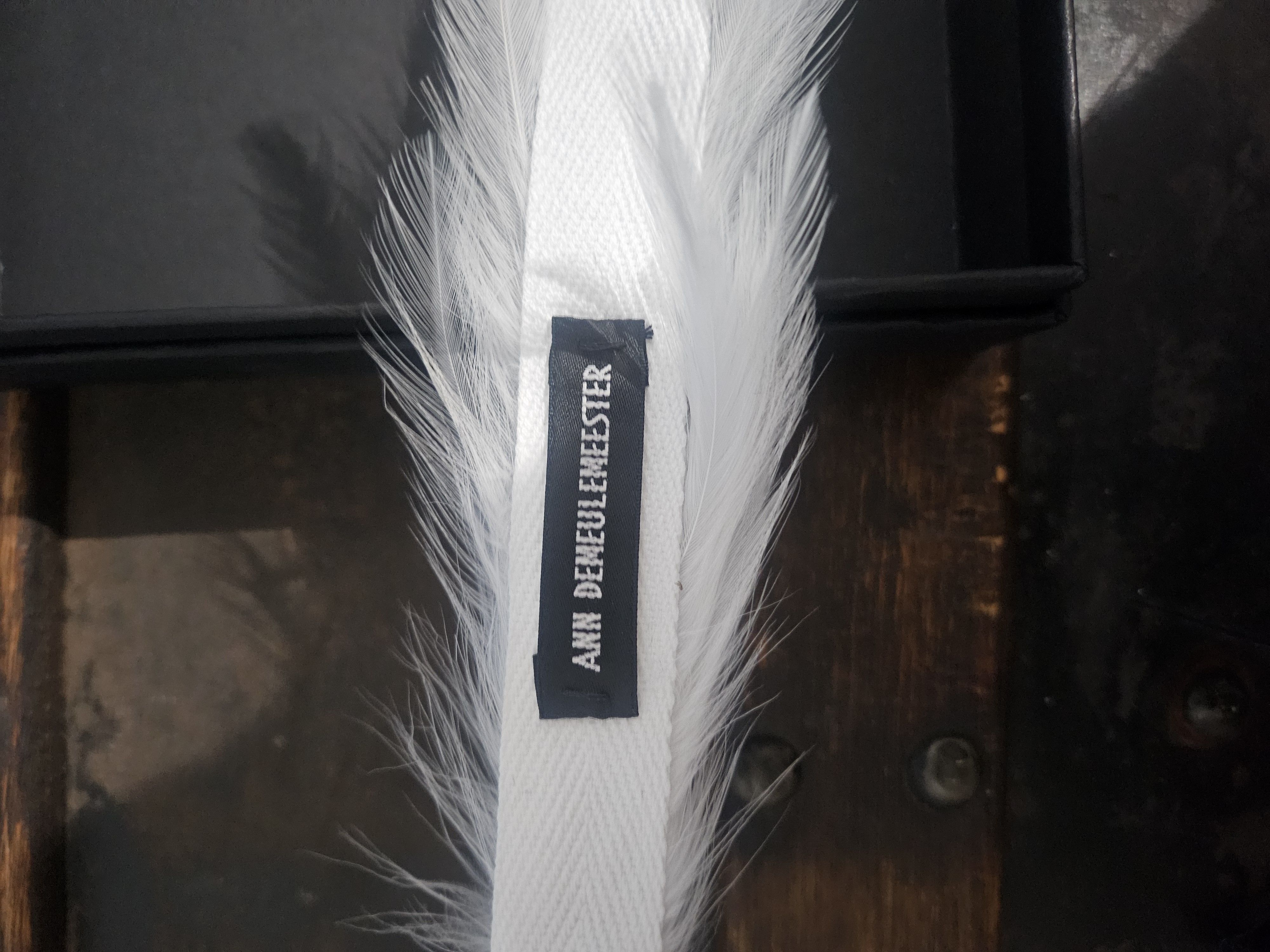 Ann Demeulemeester Cock Feather Headband White Size ONE SIZE - 3 Thumbnail
