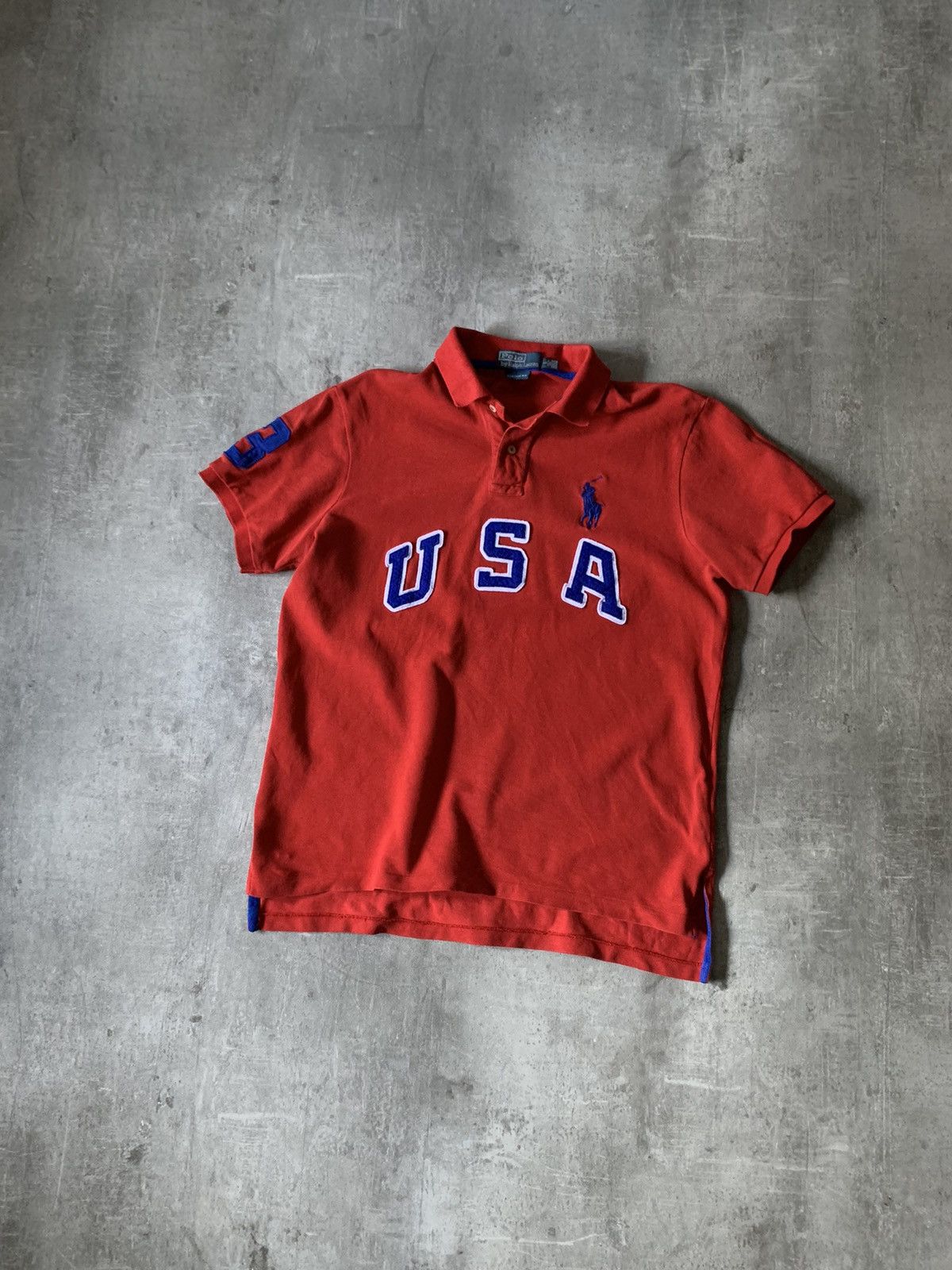 Vintage Polo Ralph Lauren 90s big logo USA polo Chief Keef