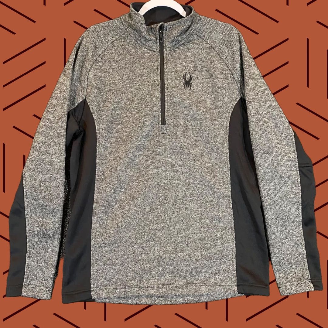 Spyder Spyder Jacket Mens Large Black 1/2 Zip Pullover Hiking Trail Outdoor Size US L / EU 52-54 / 3 - 1 Thumbnail