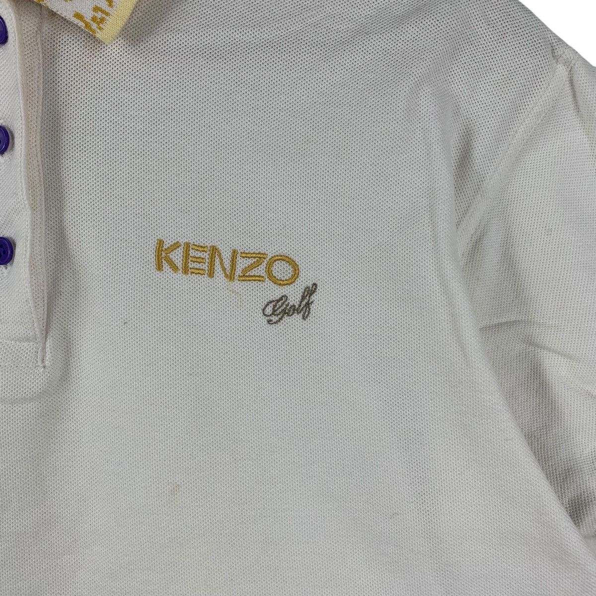 Kenzo Vintage KENZO PARIS GOLF Collection Ringer Polo Tee Shirt Size S / US 4 / IT 40 - 5 Thumbnail