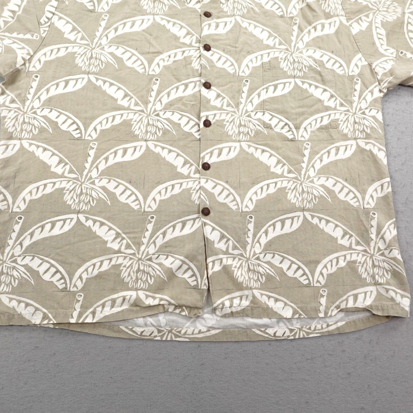 Vintage VINTAGE Kahala Shirt Mens 2XL Tan Hawaiian Palms Aloha Camp Button Up Rayon Linen Blend Short Sleeve Be Size US XXL / EU 58 / 5 - 4 Thumbnail