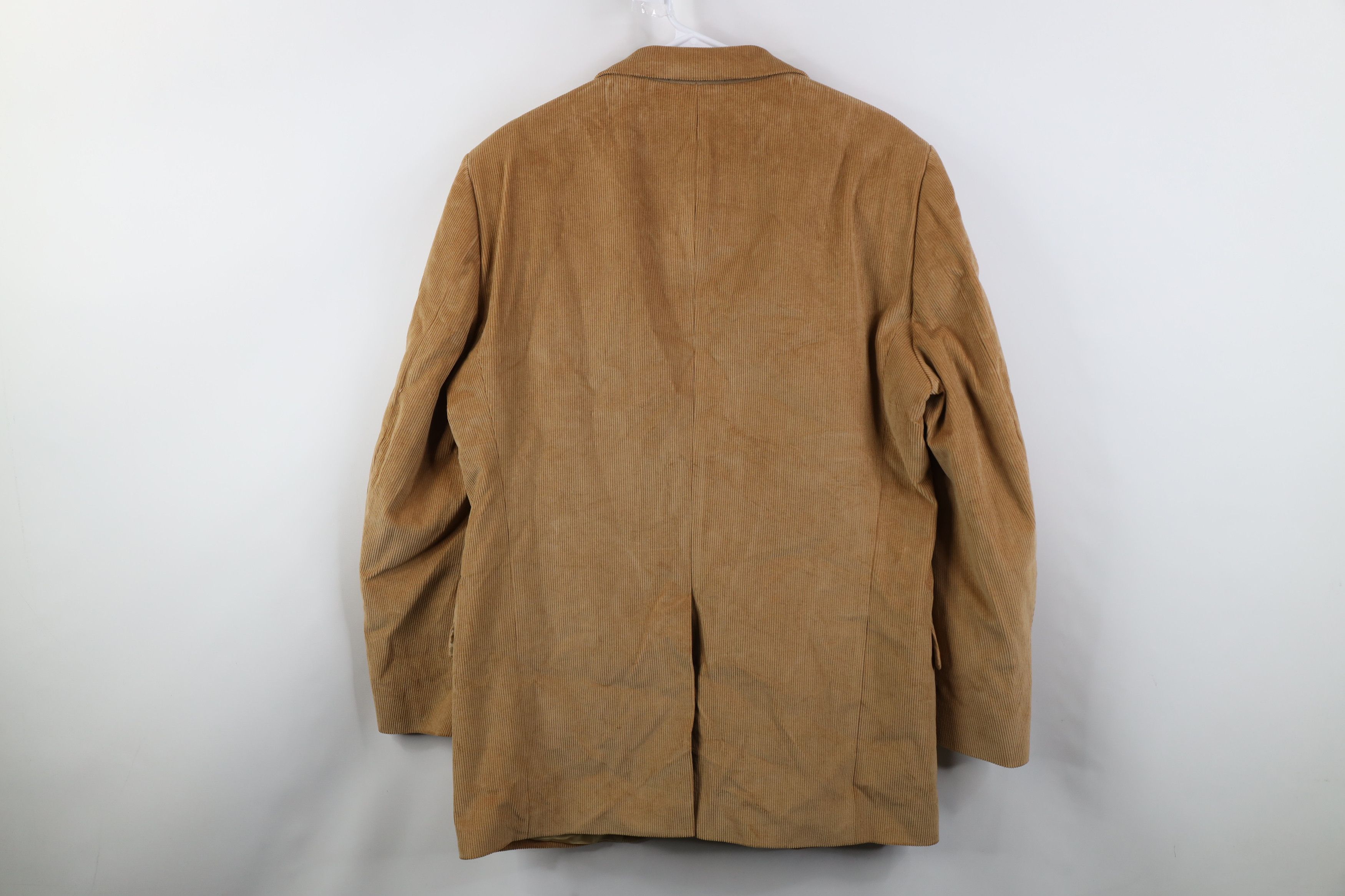 Lands' End Vintage 90s Lands End Suit Coat Blazer Jacket Khaki Brown Size US XL / EU 56 / 4 - 15 Thumbnail