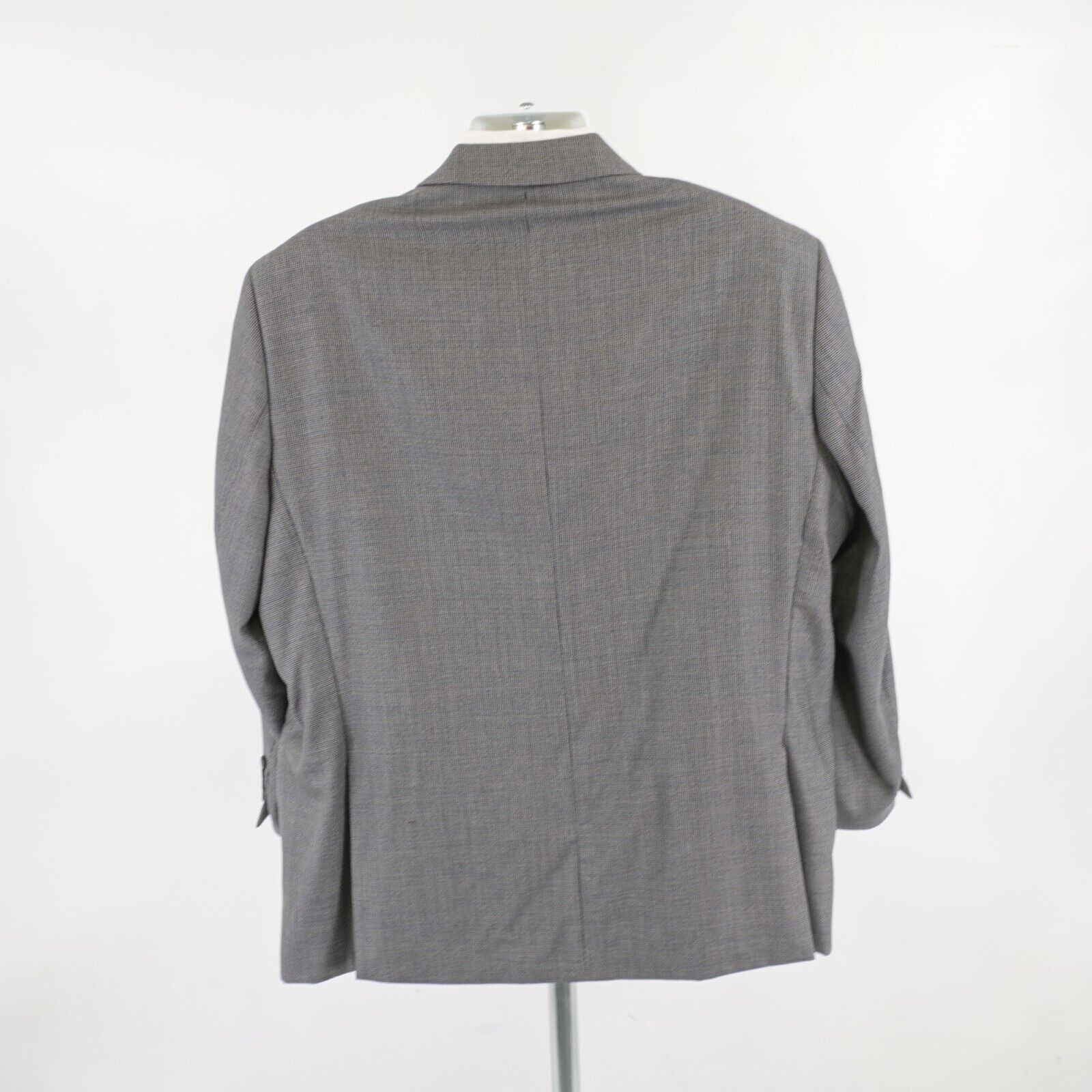 Pronto Uomo Pronto Uomo Platinum Black Gray Blue Check Tweed Wool Sport Size 52R - 6 Thumbnail