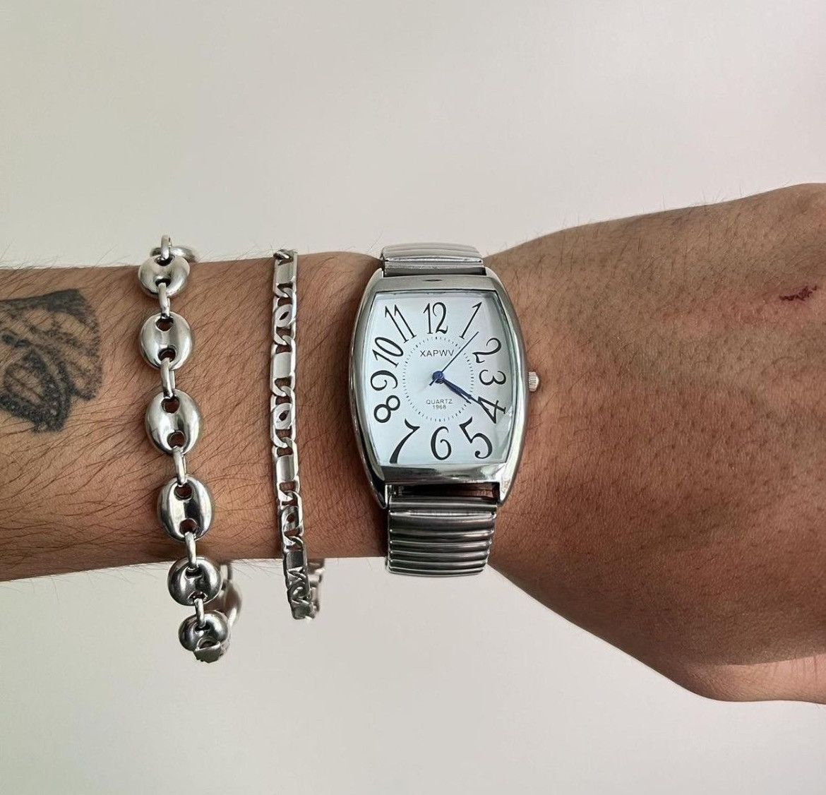 Jewelry 2000s vintage style stainless steel quartz luxury watch Size ONE SIZE - 6 Thumbnail