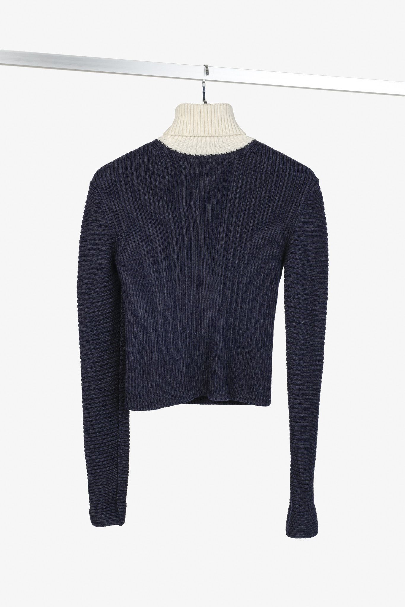 Acne Studios 2015 Bryn Clean Navy Wool Turtleneck Sweater