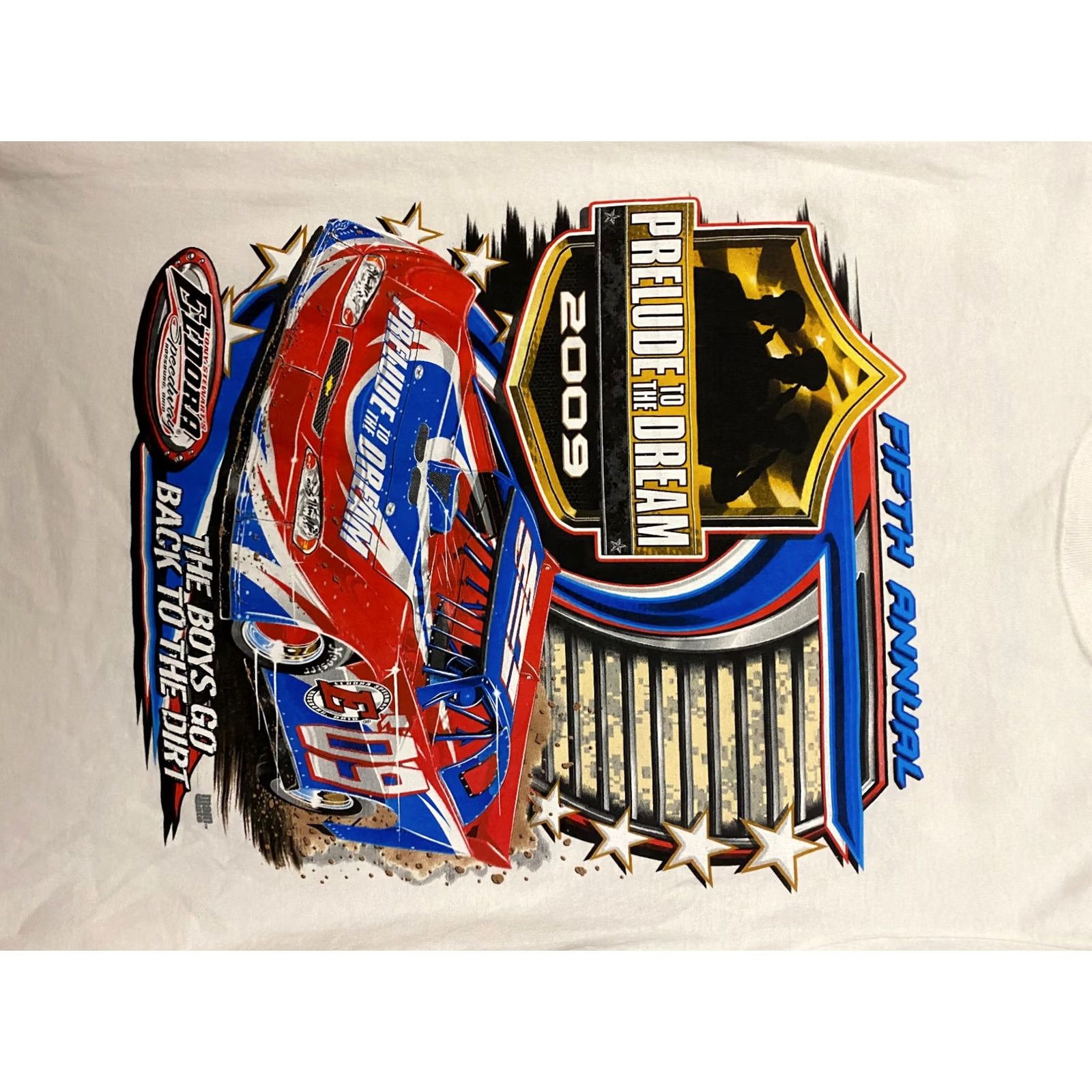 Vintage VTG Tony Stewart Eldora Prelude to the Dream T-Shirt Mens SZ S White Cotton Logo Crew Neck Short Sleeve 90s USA Vintage Size US S / EU 44-46 / 1 - 2 Thumbnail