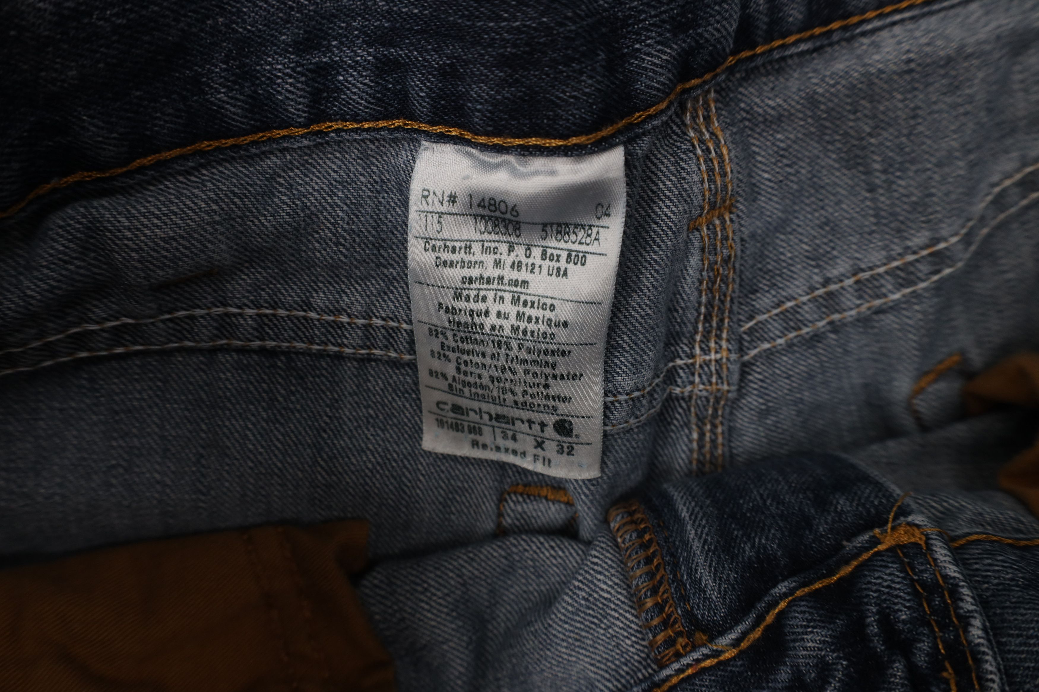 Carhartt Vintage Y2K Carhartt Relaxed Fit Wide Leg Denim Jeans Blue Size US 34 / EU 50 - 8 Thumbnail