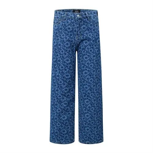 VIBE Street men's digital print flower casual straight jeans Size US 32 / EU 48 - 2 Thumbnail