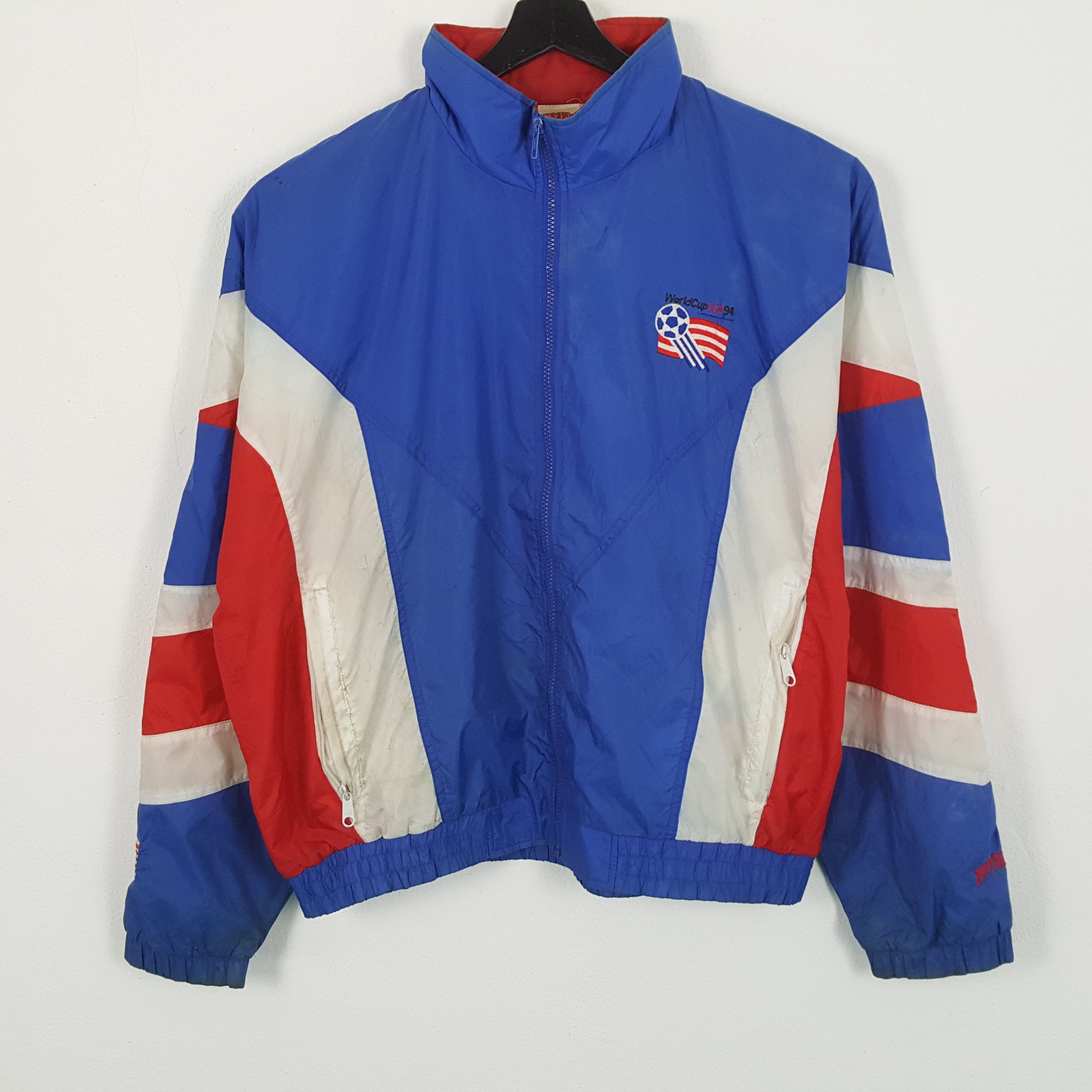 Nutmeg × Vintage WORLD CUPS USA 1994 Sportswear Style Windbreaker Jacket Size US XXL / EU 58 / 5 - 1 Thumbnail