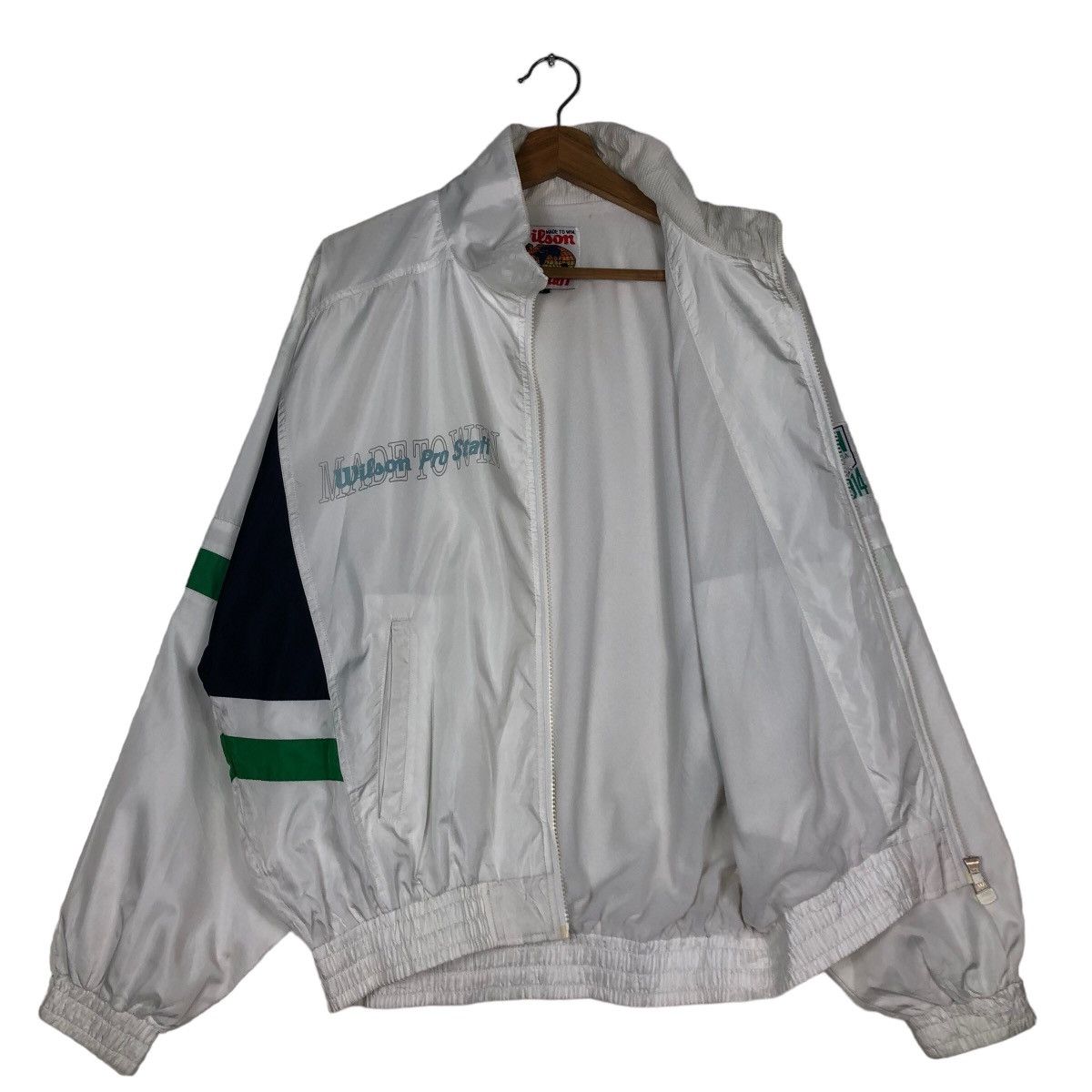 Japanese Brand 🔥Vintage Bomber Jacket Wilson Pro Player Rare Design Size US M / EU 48-50 / 2 - 11 Thumbnail