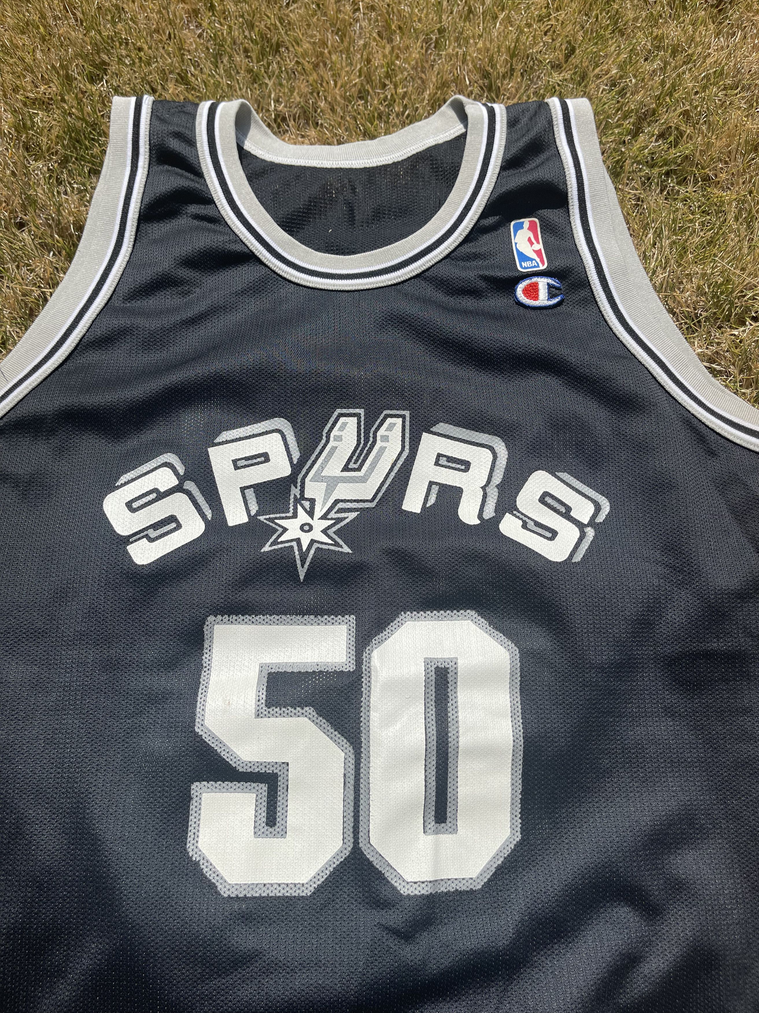 Champion × NBA × Vintage 1990's San Antonio Spurs David Robinson NBA Champion Jersey Size US L / EU 52-54 / 3 - 2 Thumbnail
