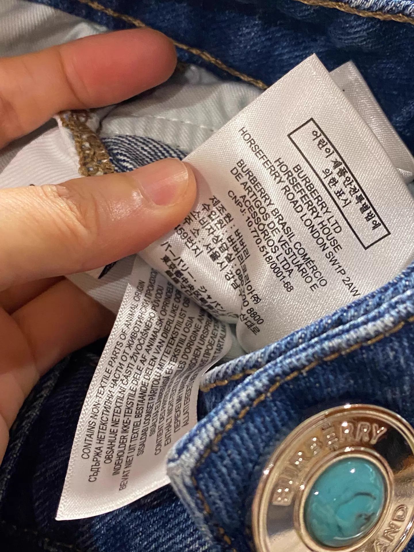Burberry Burberry 24 Jeans Tailored Fit Flattering Legs Size 24" / US 00 / IT 34 - 6 Thumbnail