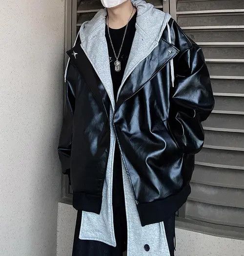 Other Black Faux Glossy Leather Coat Size US M / EU 48-50 / 2 - 6 Thumbnail