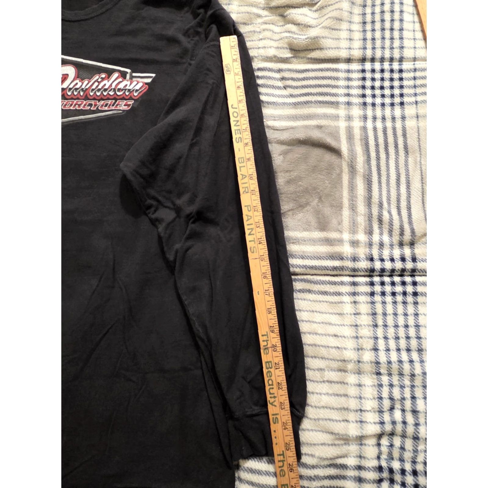 Harley Davidson Harley-Davidson T-Shirt Black 3XL Long Sleeve Graphic Double-Sided Mens Cotton Motorcycle Biker 90s? Wait no. Size US XXL / EU 58 / 5 - 5 Thumbnail