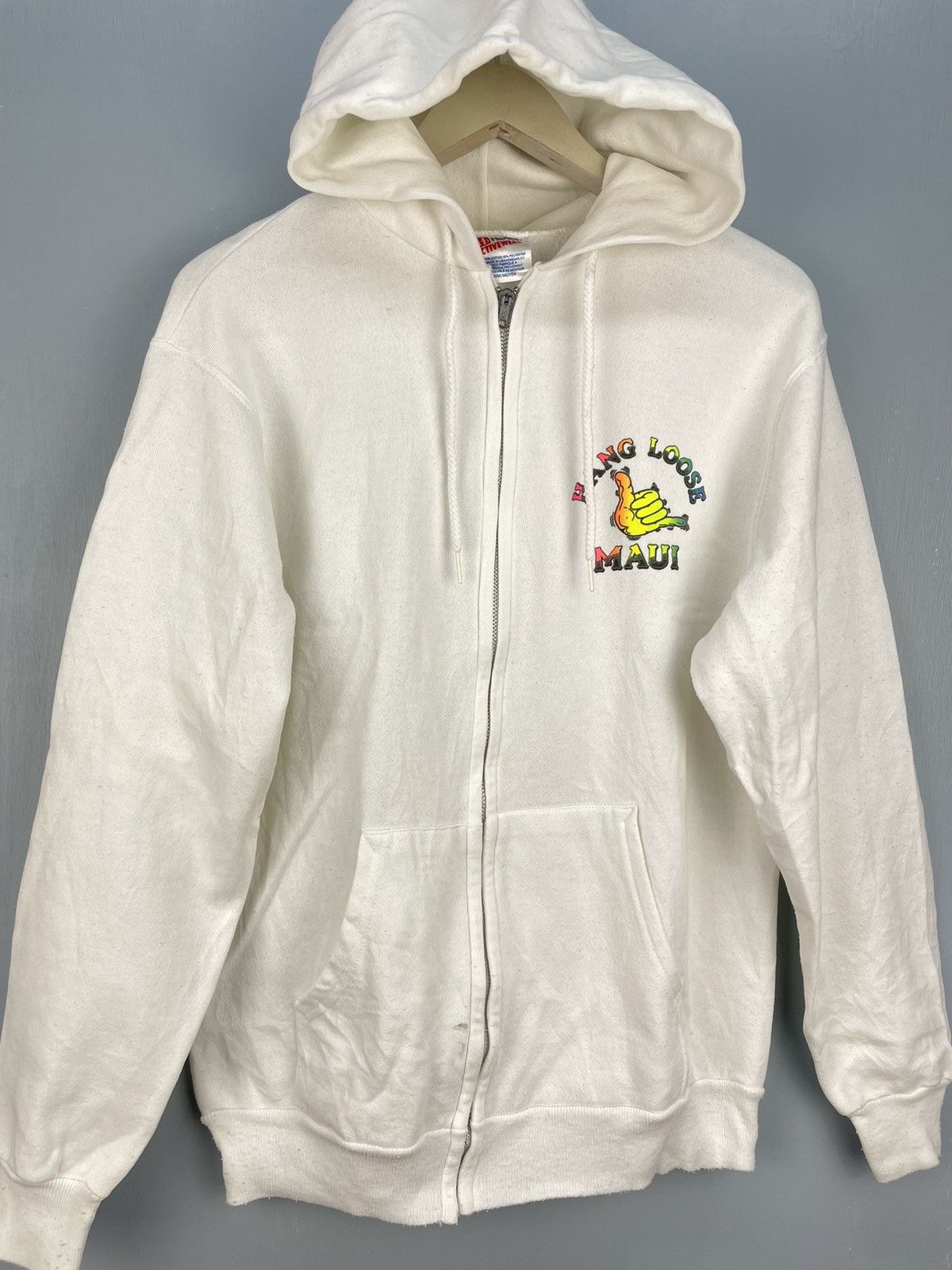 Vintage Vintage 80s Hang Loose Maui zip up hoodie Size US M / EU 48-50 / 2 - 3 Thumbnail