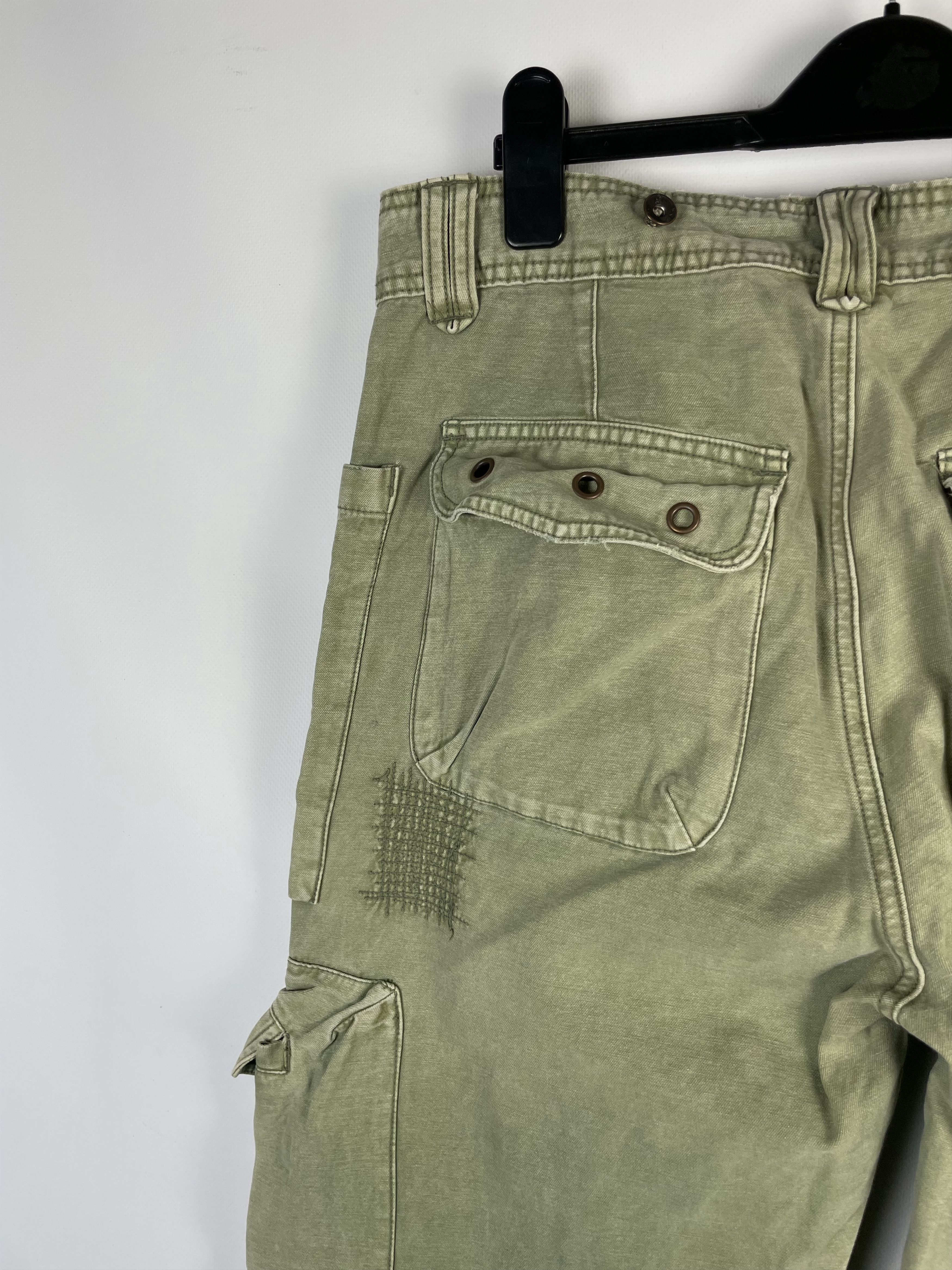 Japanese Brand Y2K Pants Cargo Japan Style Multi Pocket Bondage Size US 34 / EU 50 - 5 Thumbnail