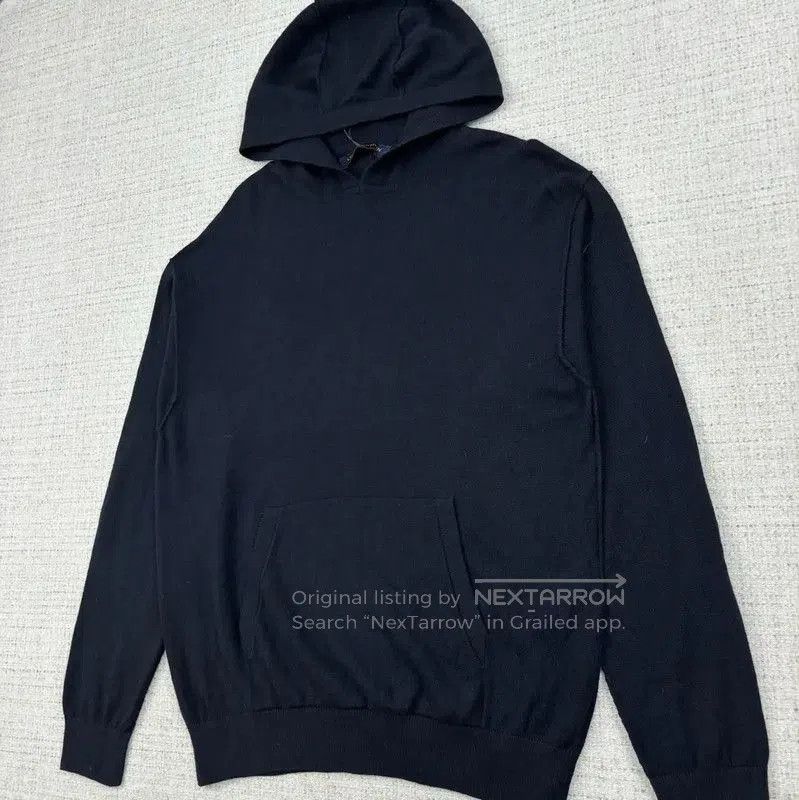 Louis Vuitton Louis Vuitton Black Cotton Hooded Knit Sweater . Size US L / EU 52-54 / 3 - 3 Thumbnail