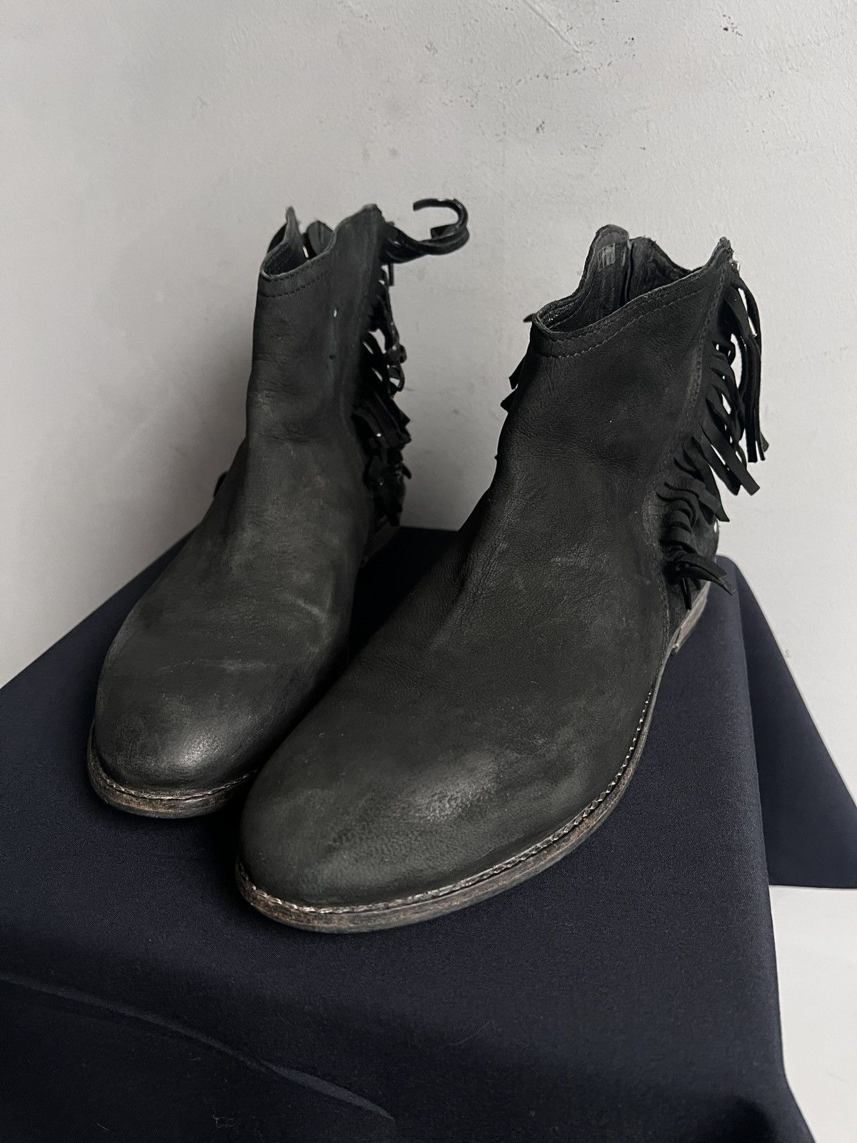 Hedi Slimane Rare suede boots western vibe Hedi slimane style 90s vibe Size US 8 / EU 41 - 5 Thumbnail