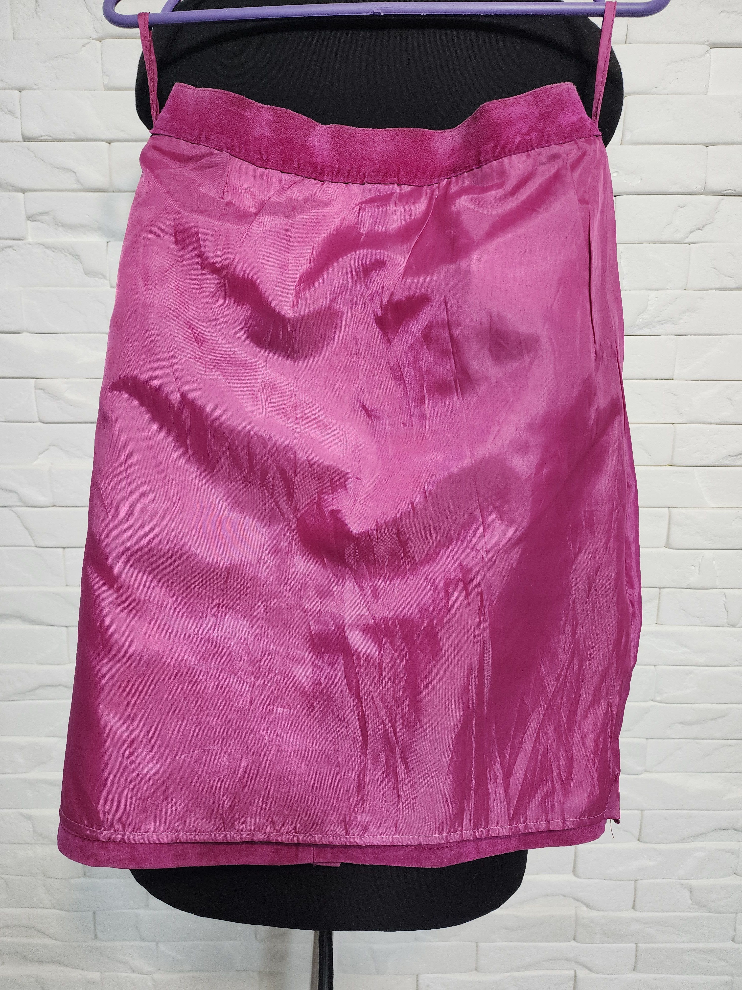 Other Pink Suede Leather Skirt: Size 27" / US 4 / IT 40 - 9 Thumbnail