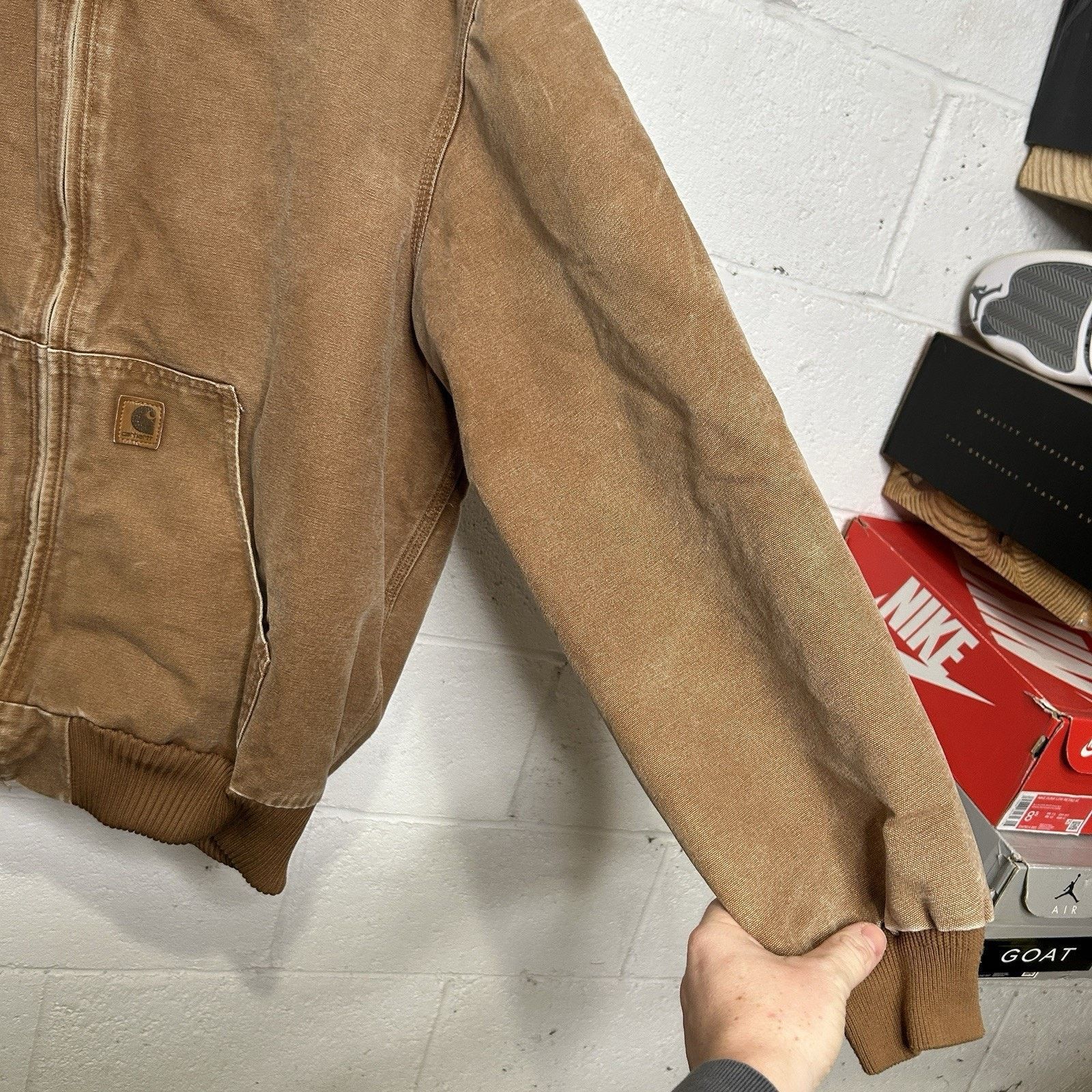 Carhartt Carhartt Duck Canvas Hooded Quilt-Lined Jacket “Brown” J130 Size US XL / EU 56 / 4 - 8 Thumbnail