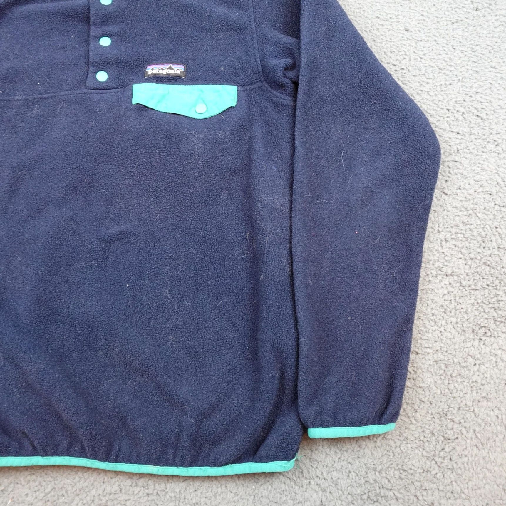 Patagonia Patagonia Synchilla Snap-T Pullover Womens Small Blue Fleece Pullover Snap-Front Anorak 25455 Size S / US 4 / IT 40 - 2 Thumbnail