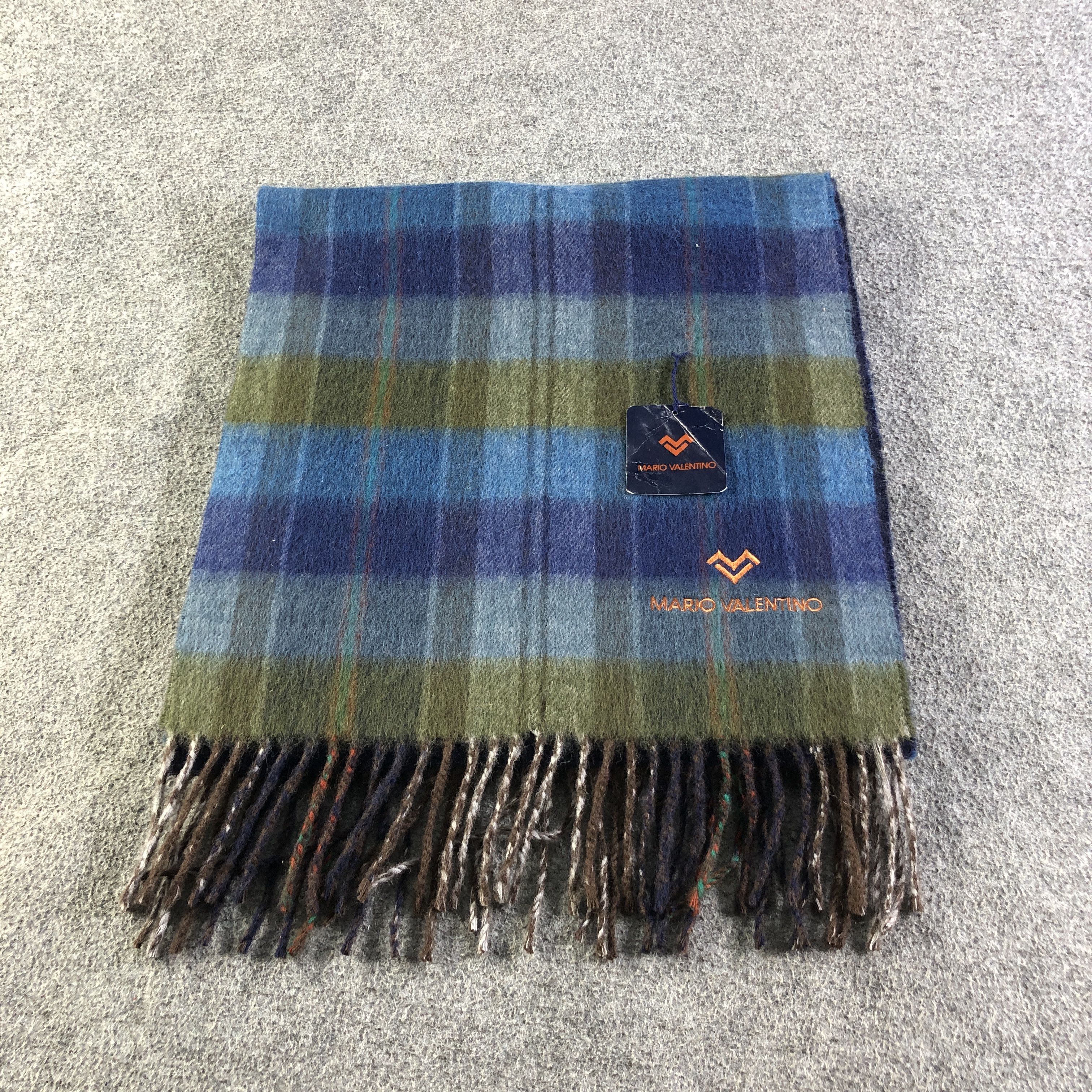 Mario Valentino Mario Valentino Tartan Wool Scarf Muffler Neckwear V2810 Size ONE SIZE - 2 Thumbnail