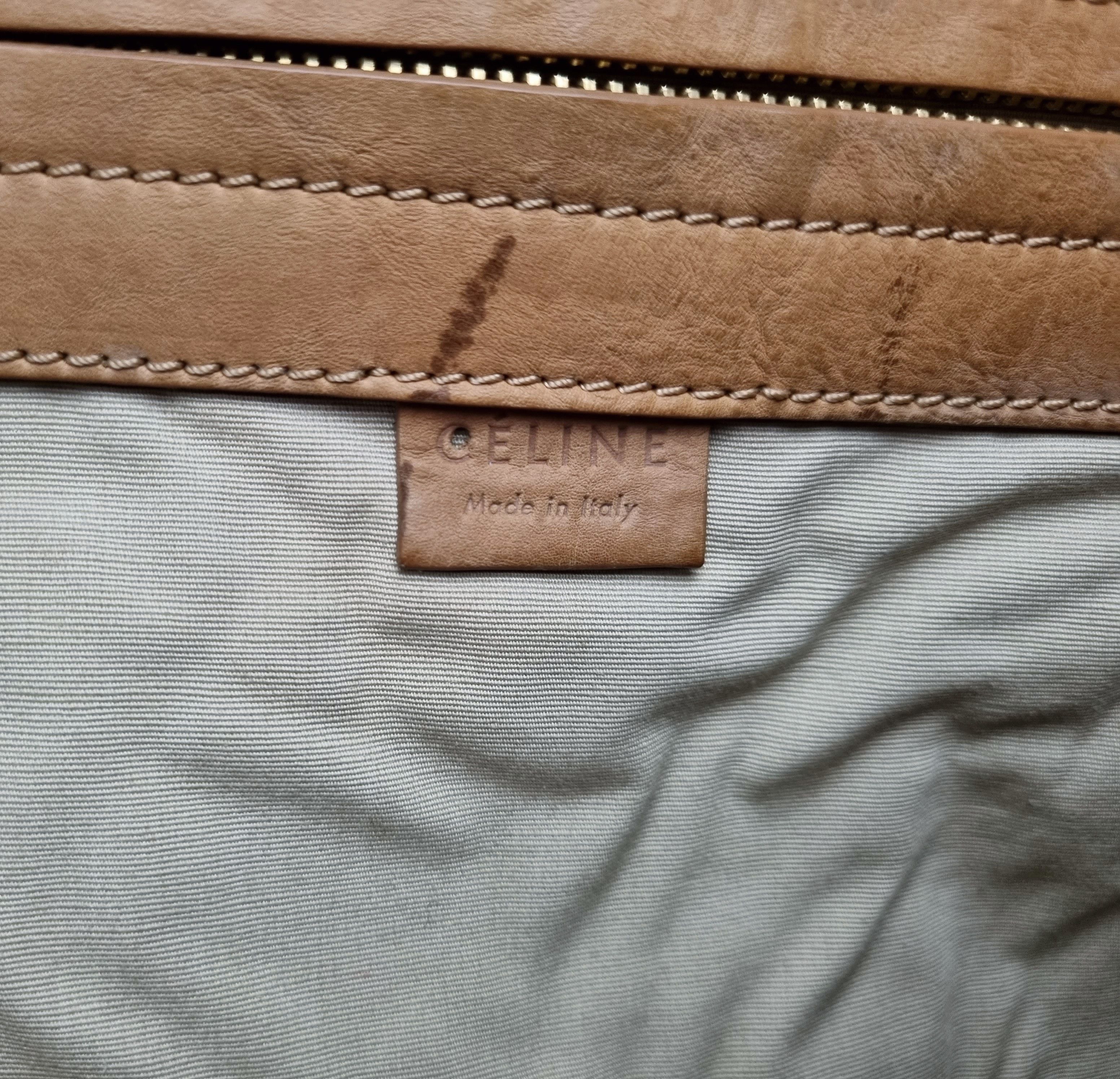 Celine × Leather × Vintage Celine Leather Roomy Travel Bag Size ONE SIZE - 7 Thumbnail