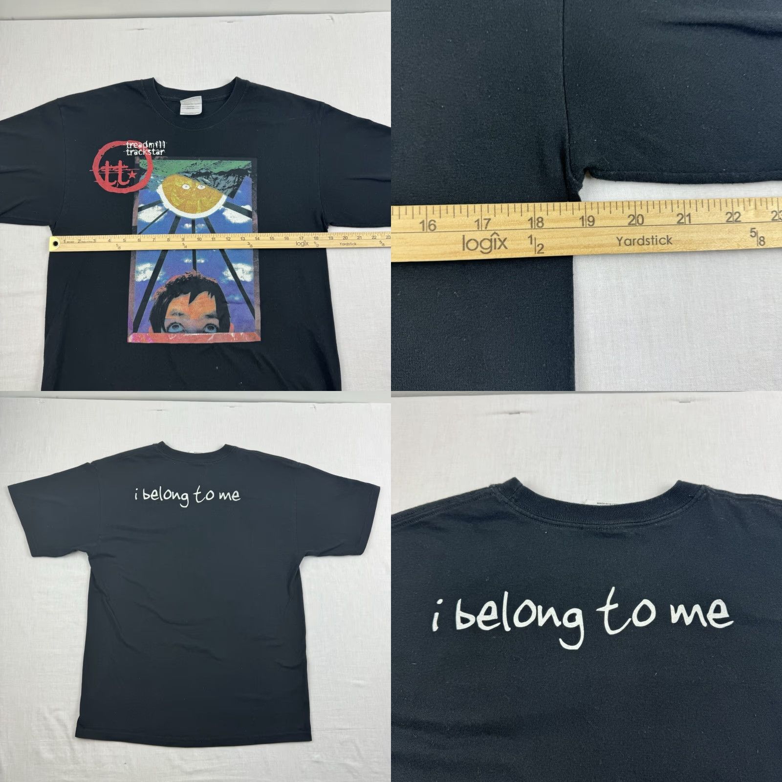 Hanes Vintage Hanes T-Shirt Band Adult M Black I Belong To Me Album Y2K 90s Concert Mens Size US M / EU 48-50 / 2 - 8 Thumbnail