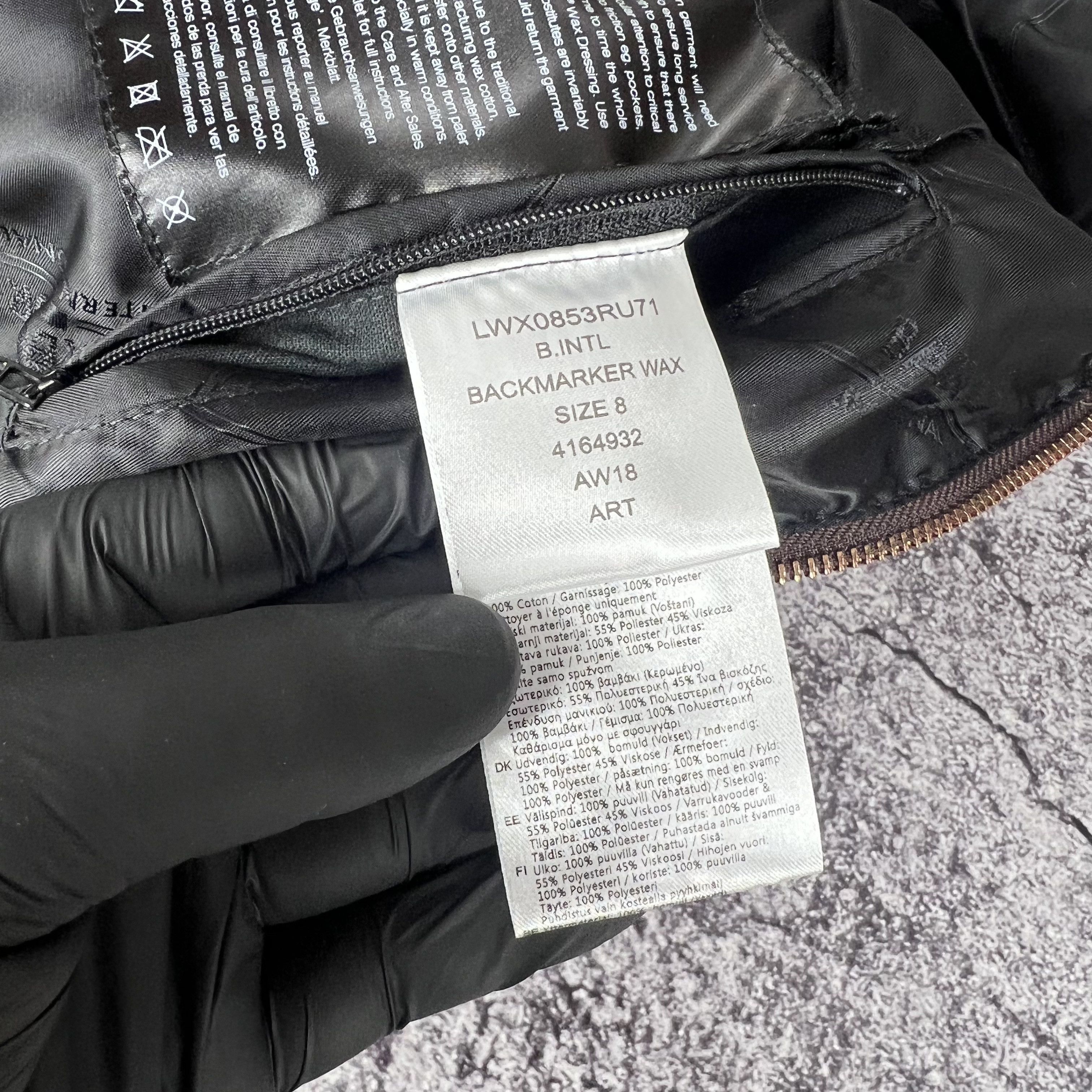 Barbour Barbour International Backmarker Waxed Jacket Size 8 Size S / US 4 / IT 40 - 13 Thumbnail