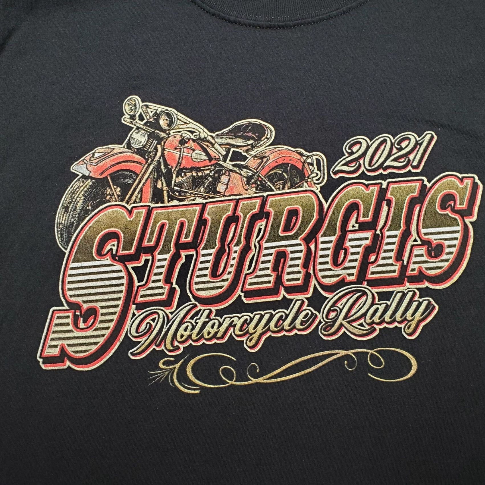 Vintage Sturgis Motorcycle Rally Shirt Mens Small Black Biker Crewneck Casual 2021 TEE Size US S / EU 44-46 / 1 - 3 Thumbnail