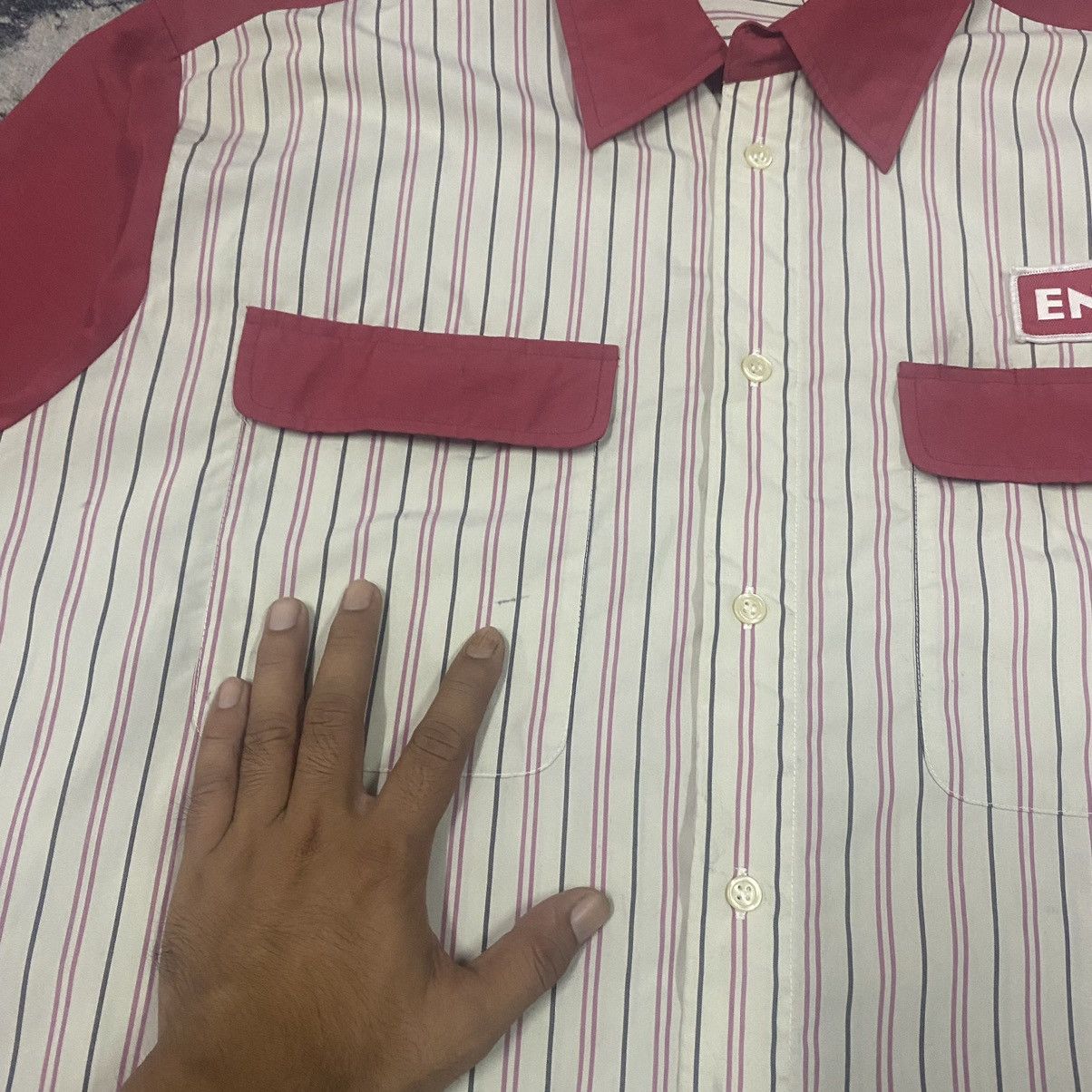 Japanese Brand × Vintage Gcw23🔥Vintage Eneos Racing Stripes Button Up Worker Size US XL / EU 56 / 4 - 7 Thumbnail