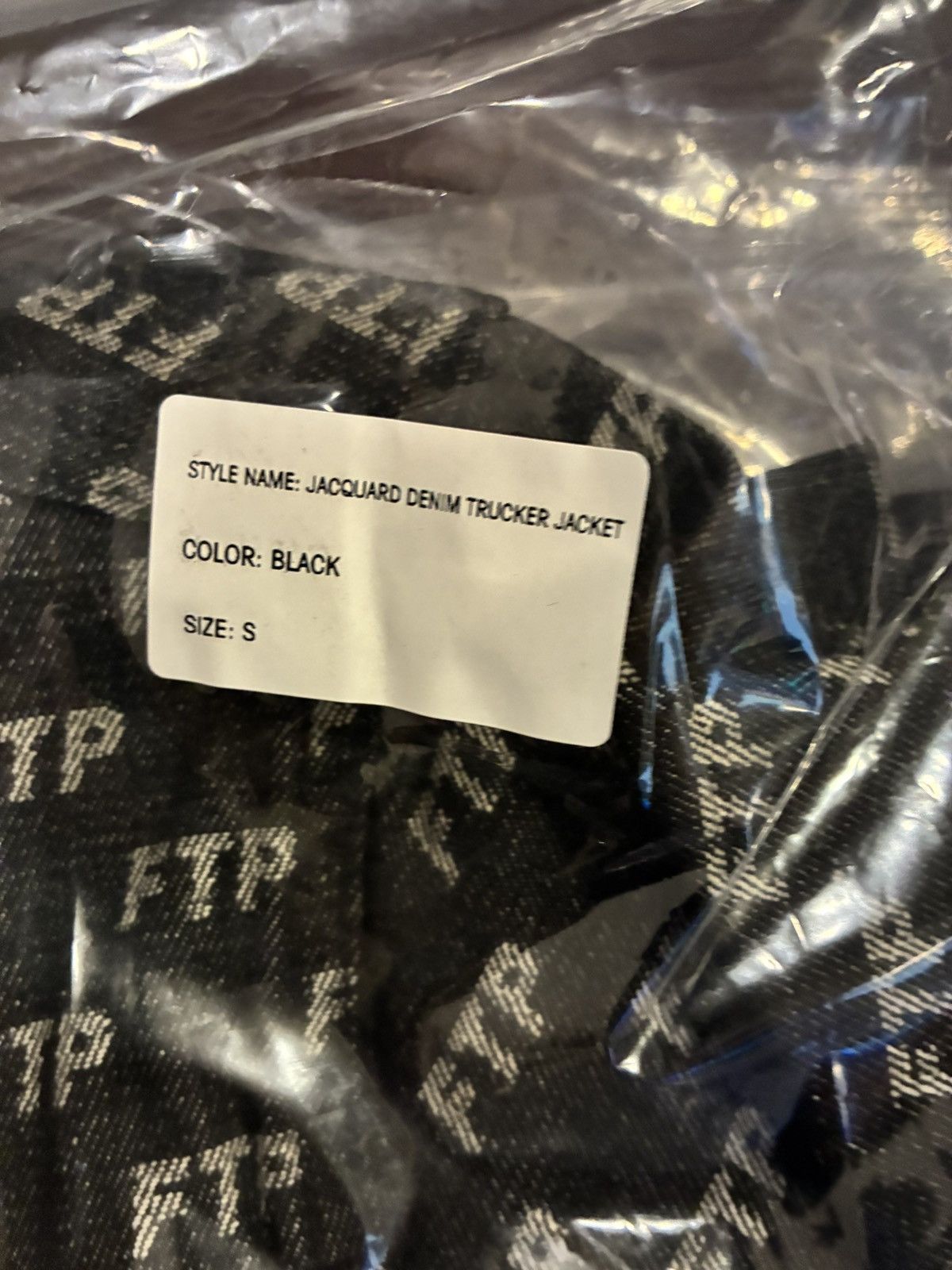 Fuck The Population FTP BLACK JACQUARD DENIM LOGO TRUCKER JACKET Size US S / EU 44-46 / 1 - 4 Thumbnail