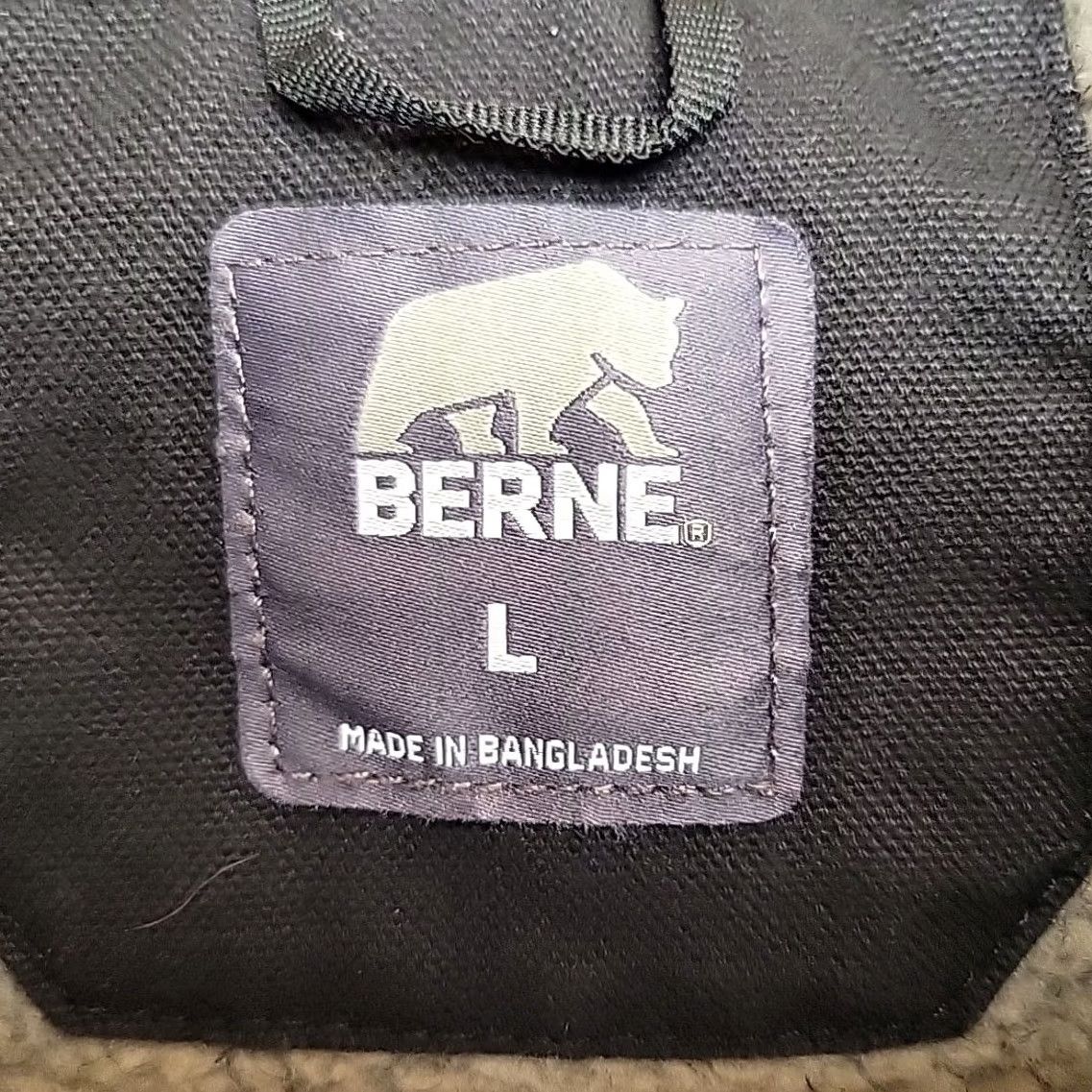 Vintage Berne Vest Mens Large Reg Black Sherpa Lined Duck Canvas Workwear Outdoors Work Size US L / EU 52-54 / 3 - 5 Thumbnail