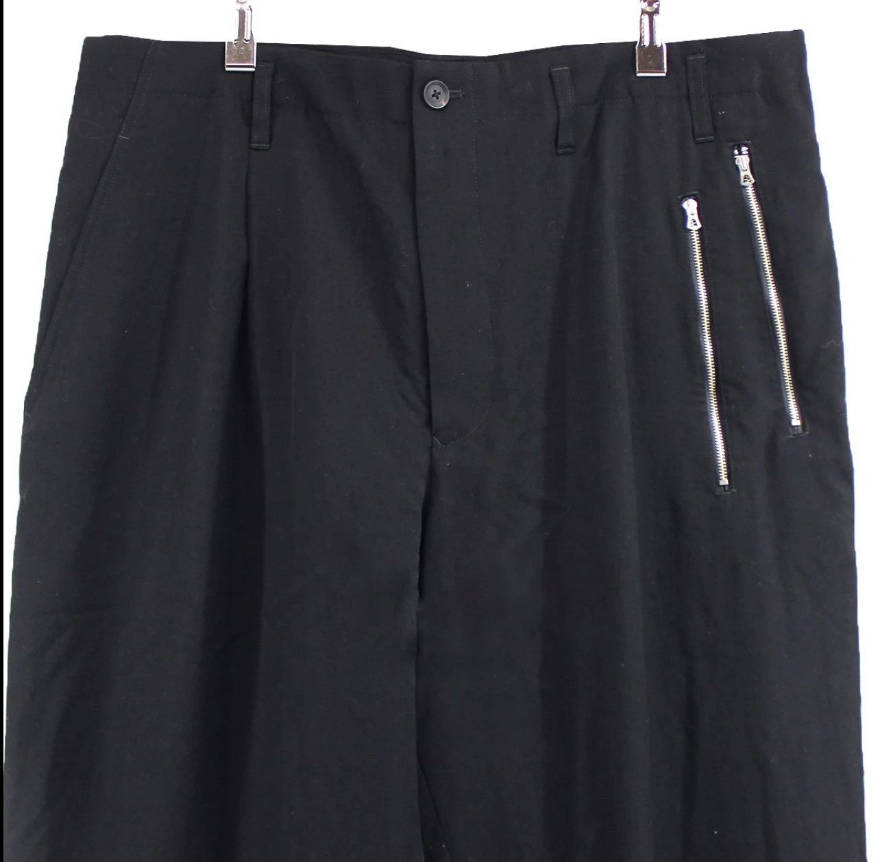 Yohji Yamamoto Yohji Yamamoto Pour Homme Left Side Zip Trouser - HH-P39-100 Size US 38 / EU 54 - 7 Thumbnail