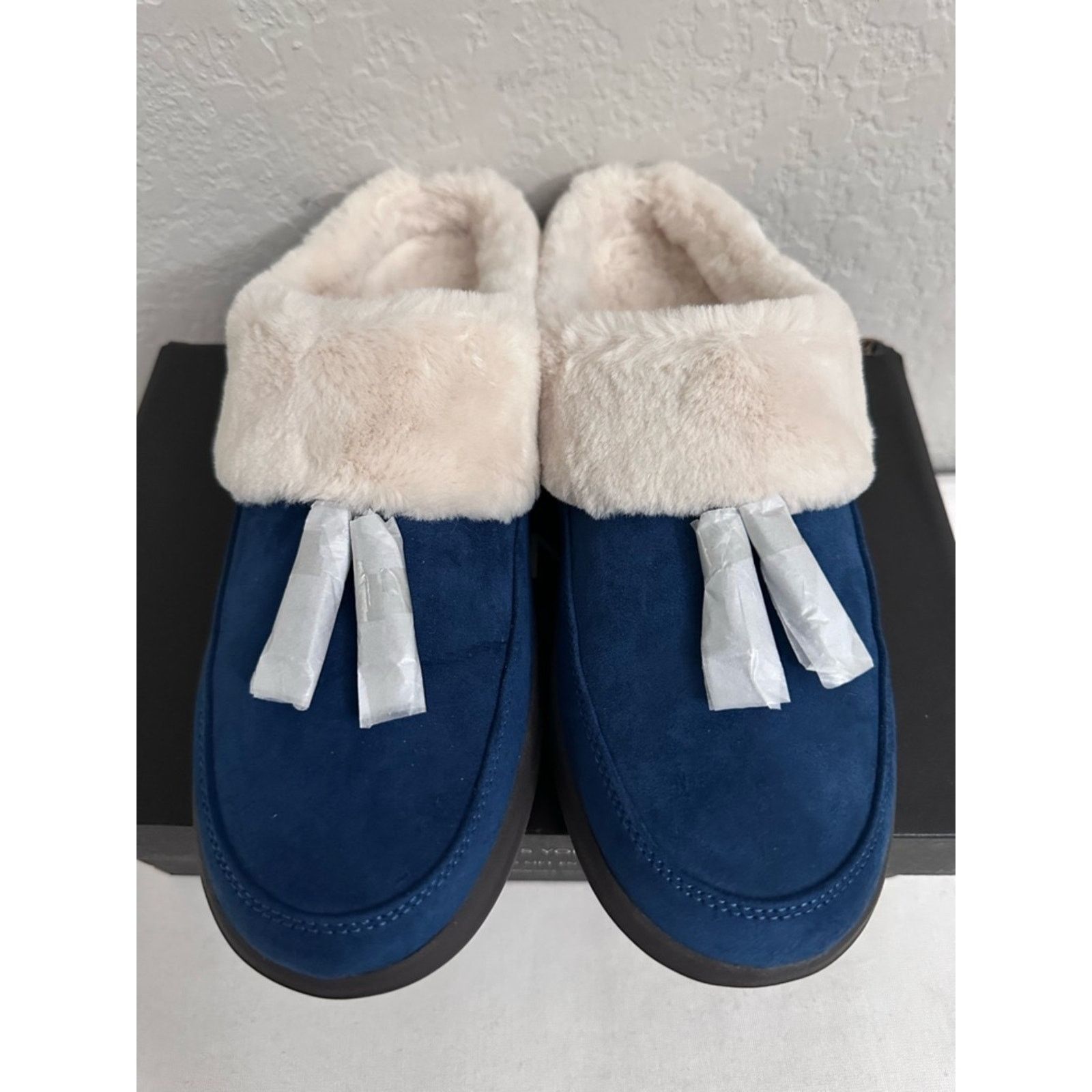 Vionic Vionic Perrin Slip-On Cozy Slipper Womens 8.5M Dark Blue Size US 8.5 / IT 38.5 - 2 Thumbnail