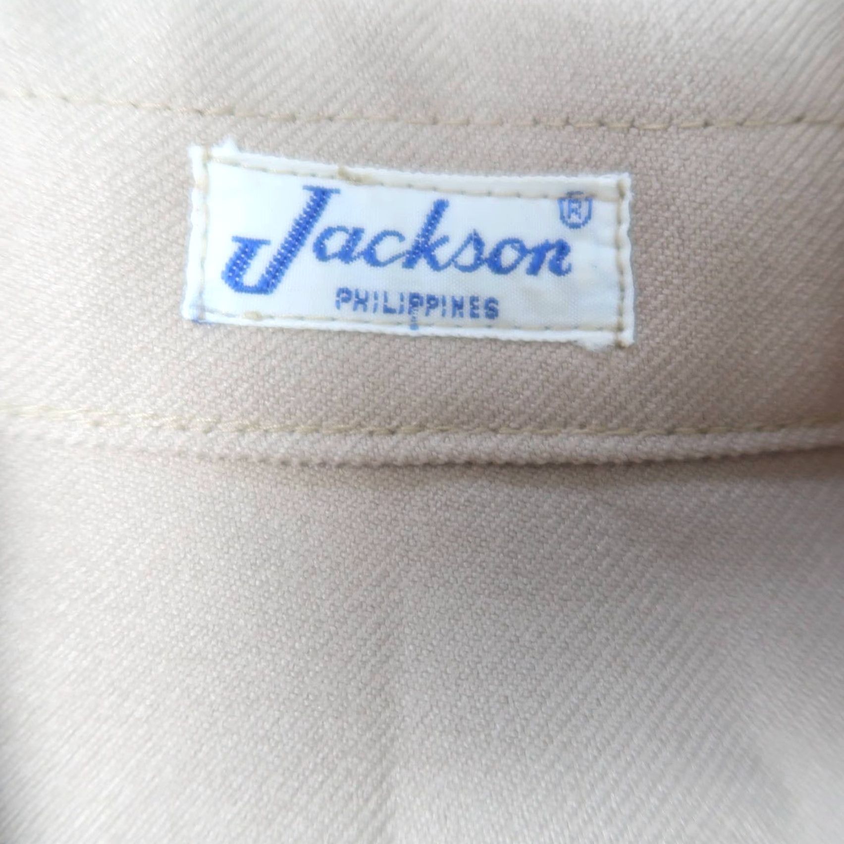 Vintage VINTAGE Jackson Shirt Womens M khaki tan uniform button front 1970s Casual Tailored Regular Size teal Size M / US 6-8 / IT 42-44 - 4 Thumbnail