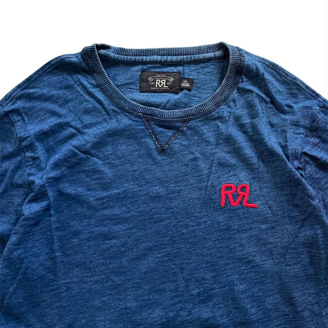 RRL Ralph Lauren LAST CALL‼️RRL Blue Indigo Long Sleeve Size US XXL / EU 58 / 5 - 5 Thumbnail