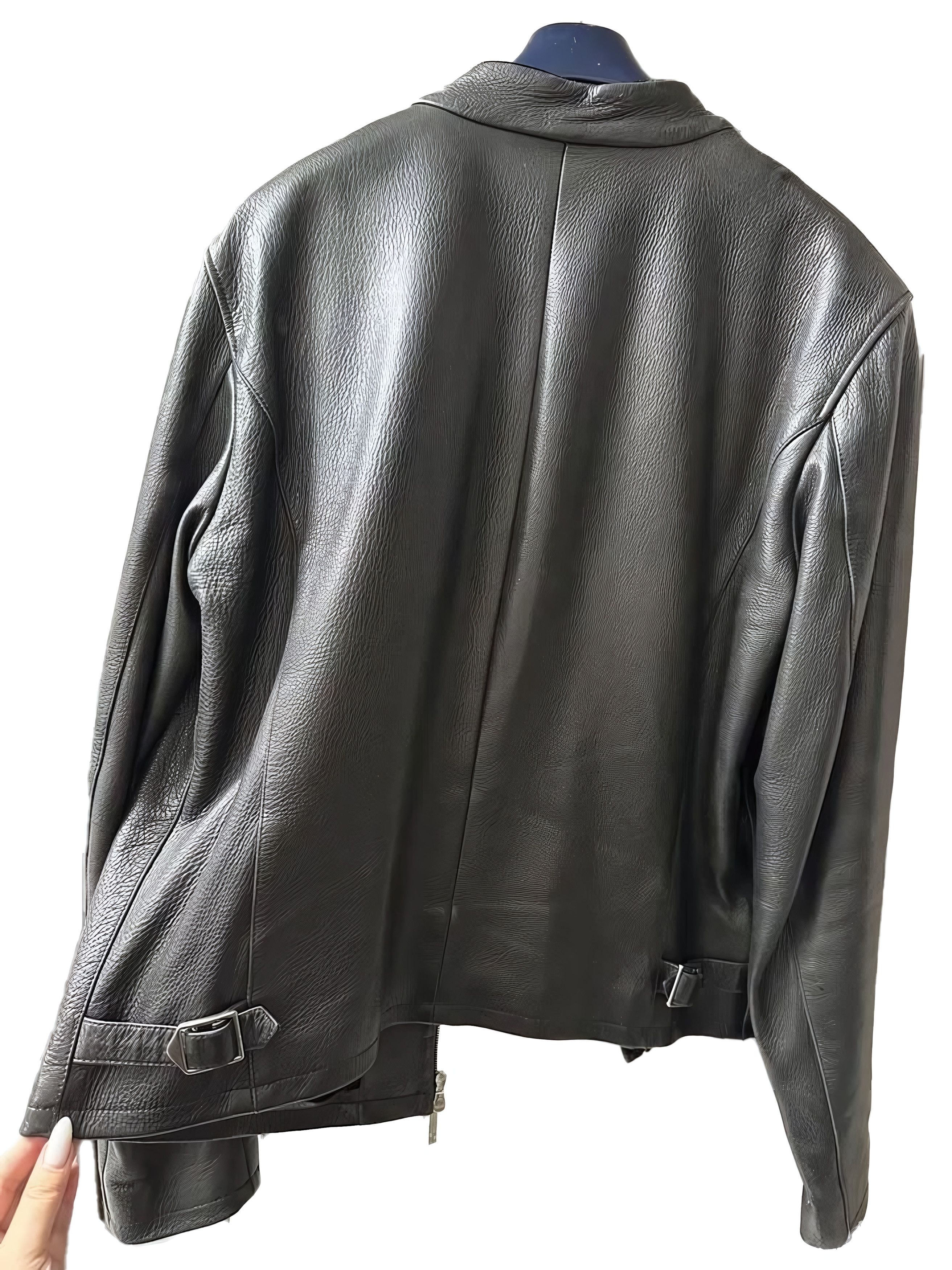 Giorgio Armani LEATHER JACKET | Grailed