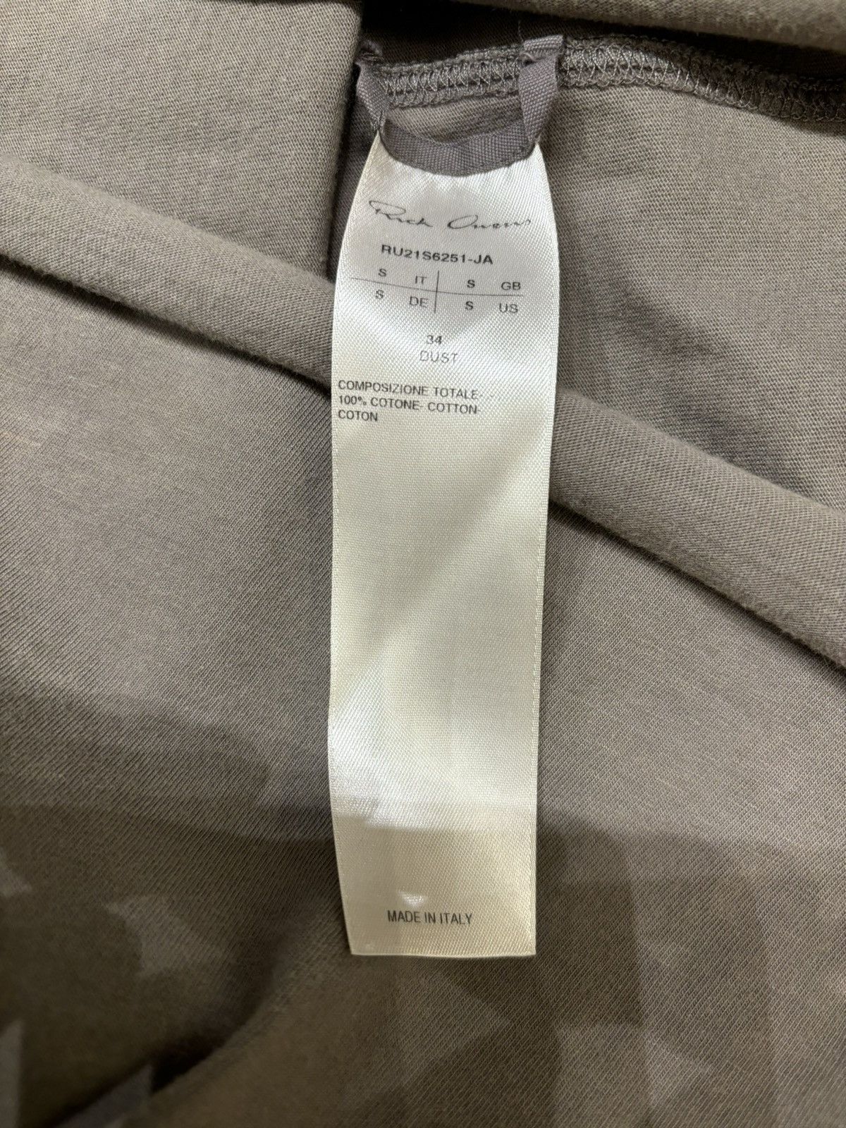 Rick Owens Rick Owens Long Tee Size US S / EU 44-46 / 1 - 4 Thumbnail