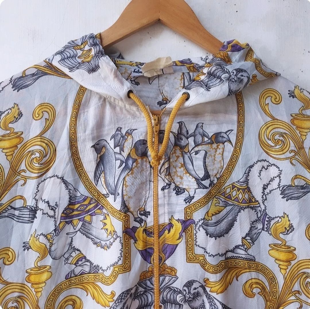 Designer × Salvatore Ferragamo × Vintage Vintage Salvatore Ferragamo Polyester Packable Jacket Size US L / EU 52-54 / 3 - 4 Thumbnail