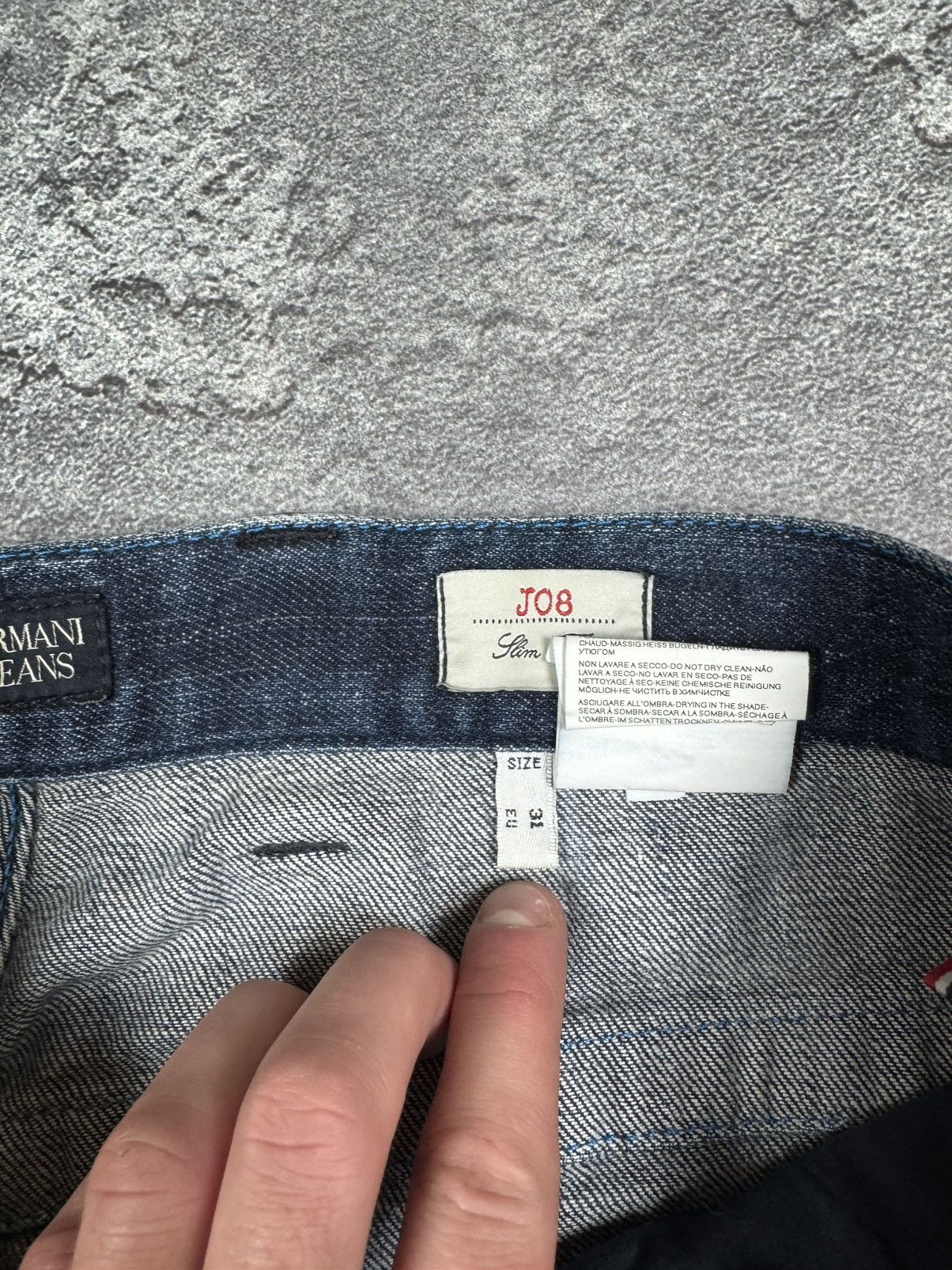 Armani Armani Jeans Straight Blue Denim Jeans Size 31 2000s Y2K Size US 31 - 5 Thumbnail
