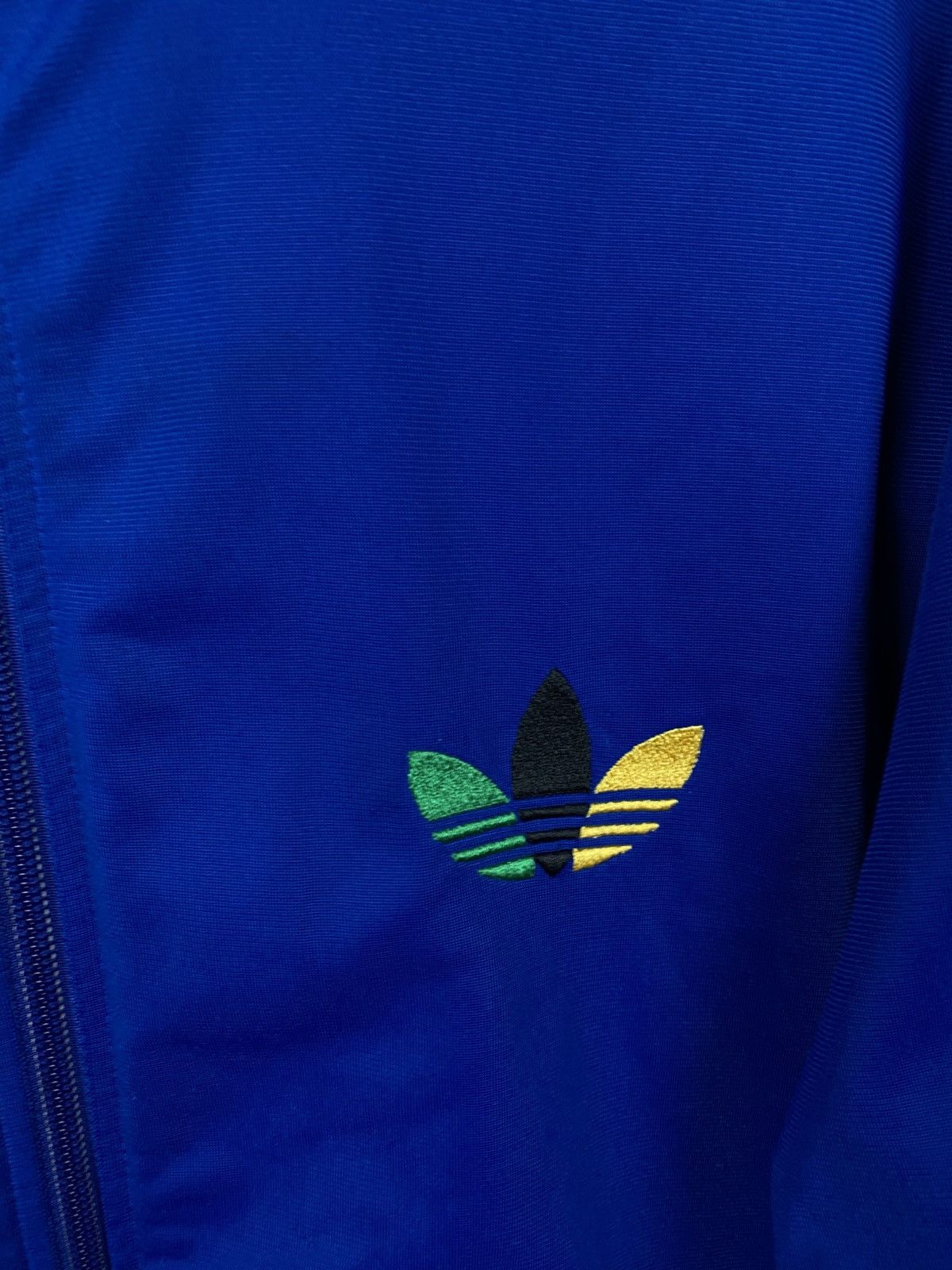 Adidas 🐸Vintage 00s Sweatshirt Zip-Up Olympic Adidas Rasta VTG🐸 Size US M / EU 48-50 / 2 - 3 Thumbnail